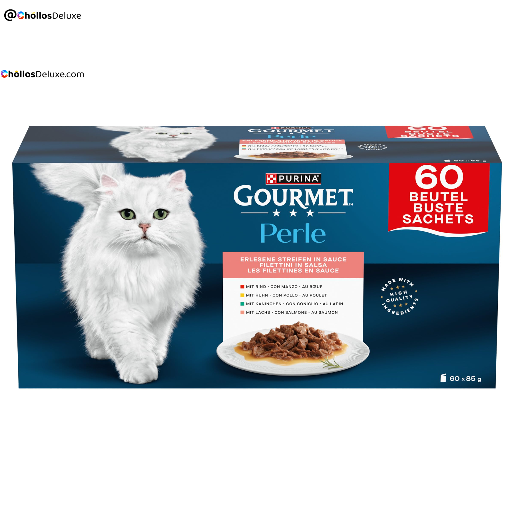 60x Gourmet Perle Sobres en Salsa 85g