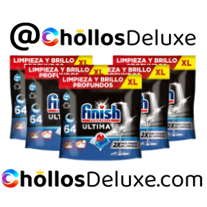 5x Finish Ultimate Pastillas Lavavajillas 64uds