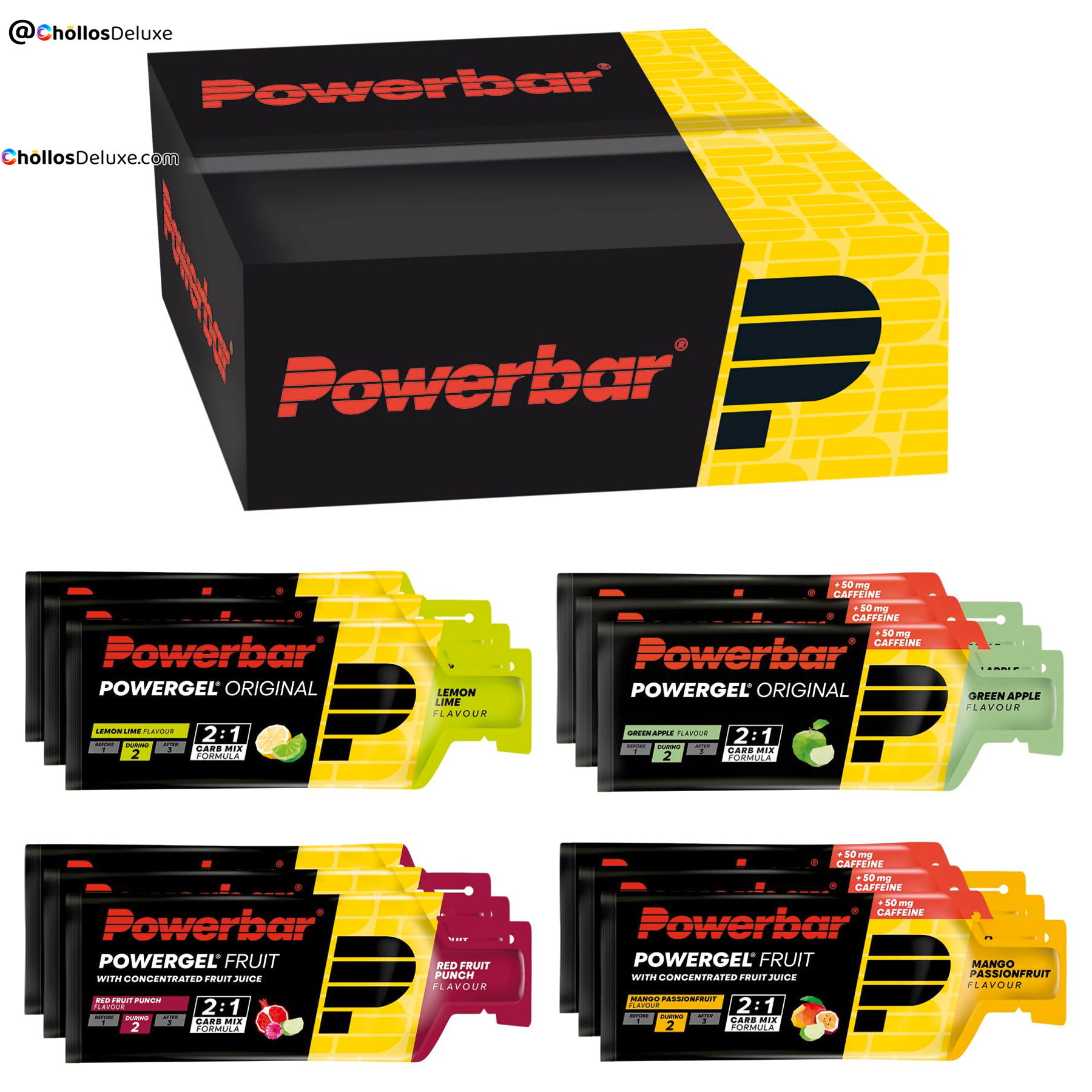 12x Powerbar PowerGel Gel Energético 41g