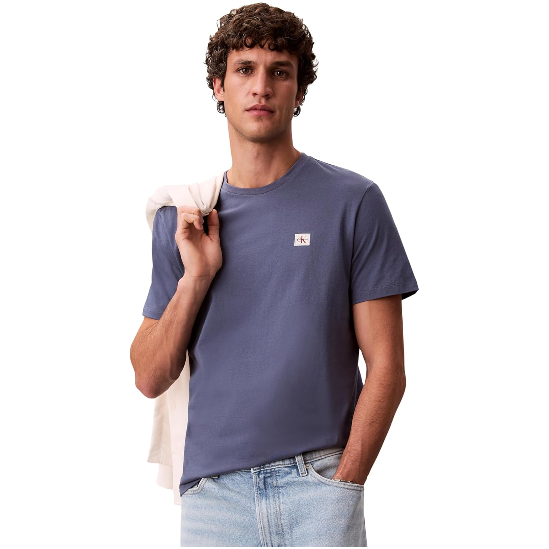 Calvin Klein SS Badge Camiseta de Hombre