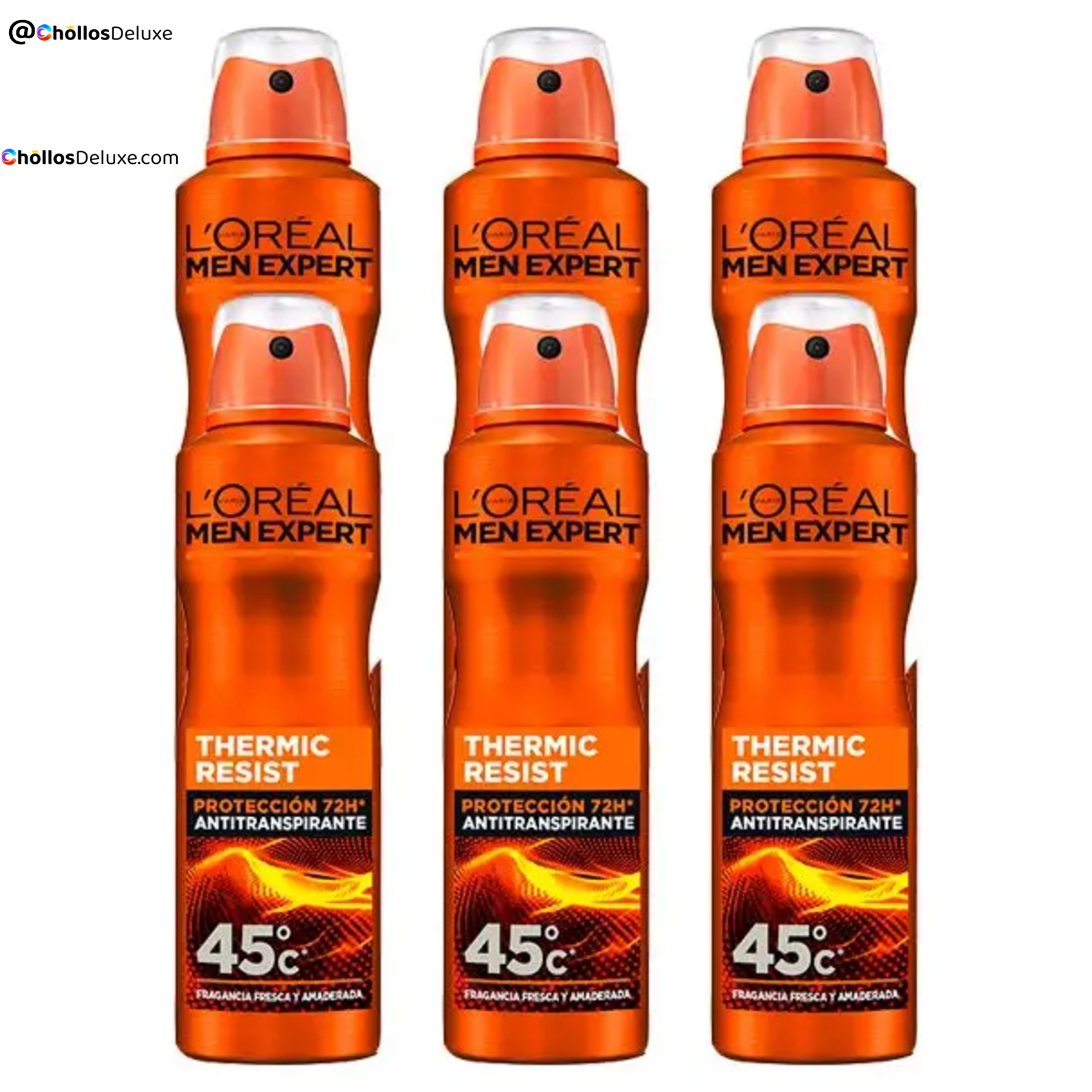 6x L'Oréal Men Expert Thermic Resist Desodorante