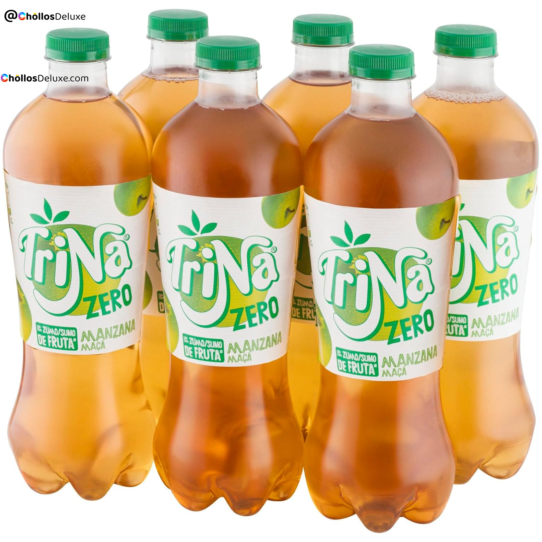 6x Trina Manzana Zero Refresco 1,5L