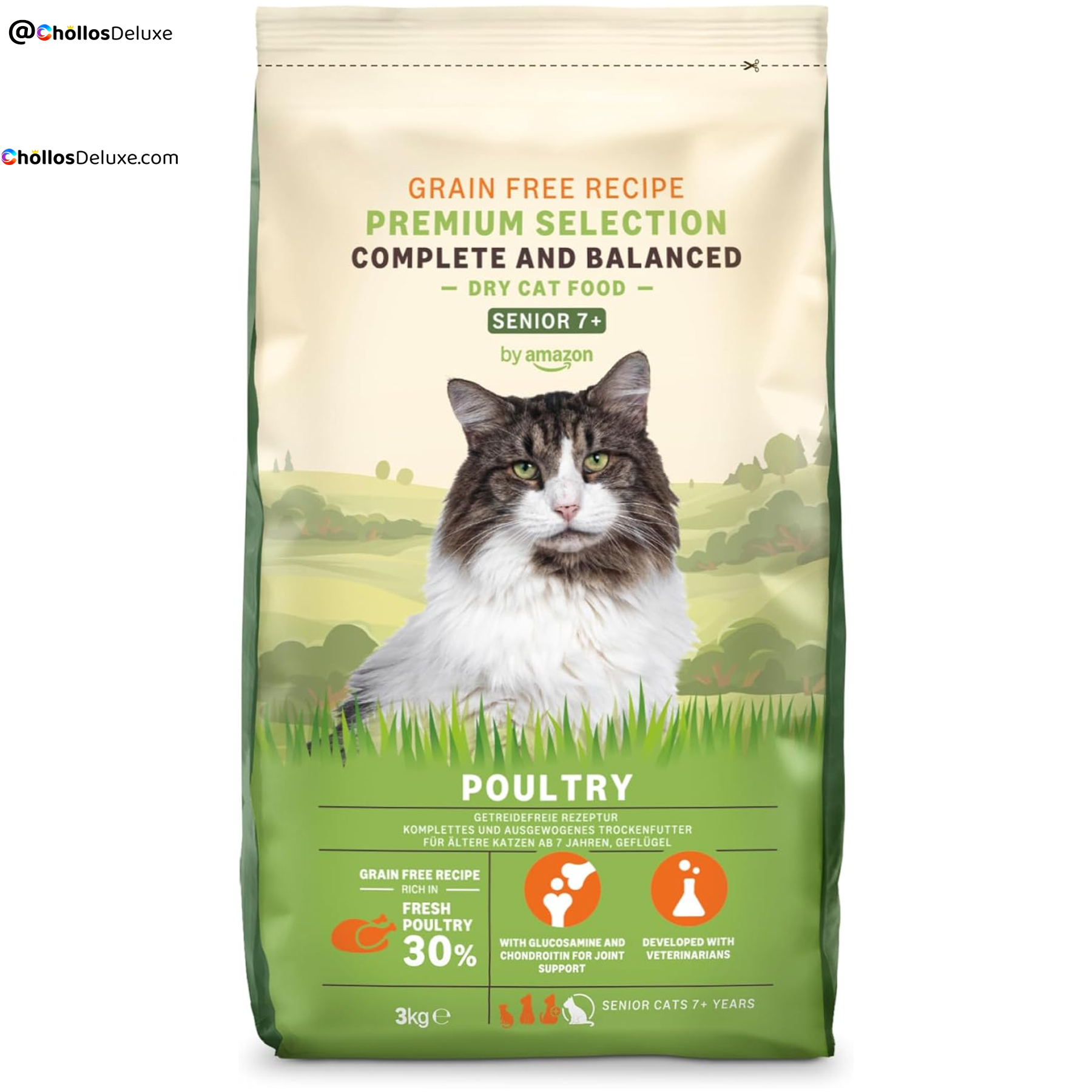 by Amazon Alimento Seco Gatos Senior 3kg