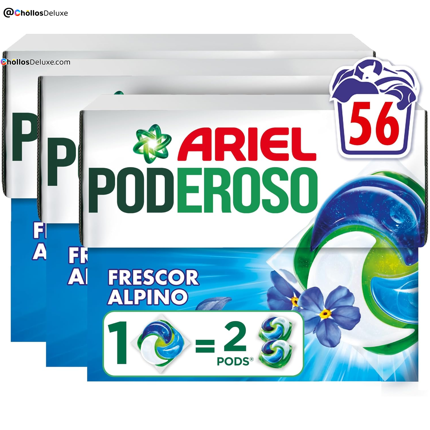 4x Detergente Ariel PODs 14 Cápsulas