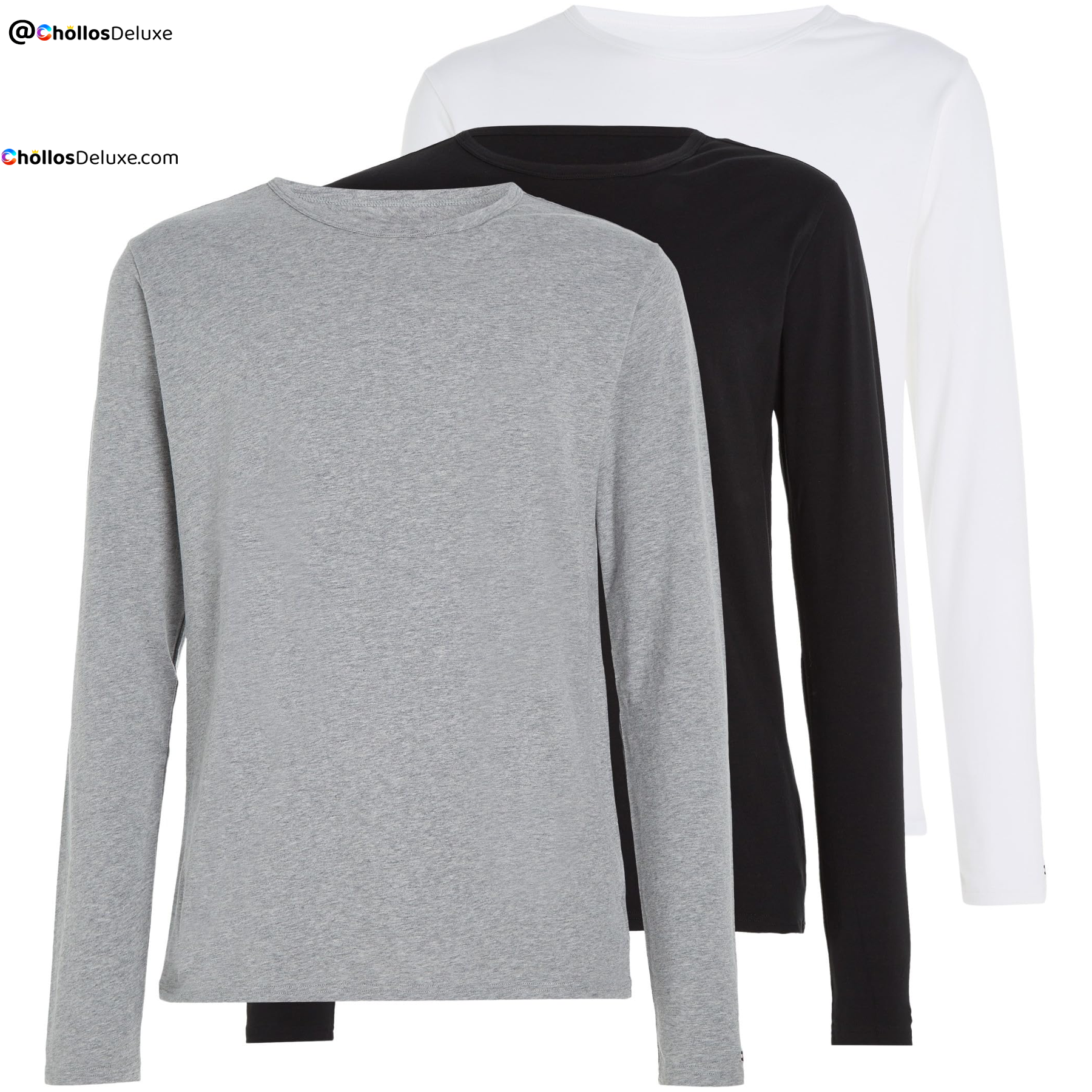 Tommy Hilfiger 3 Camisetas Manga Larga