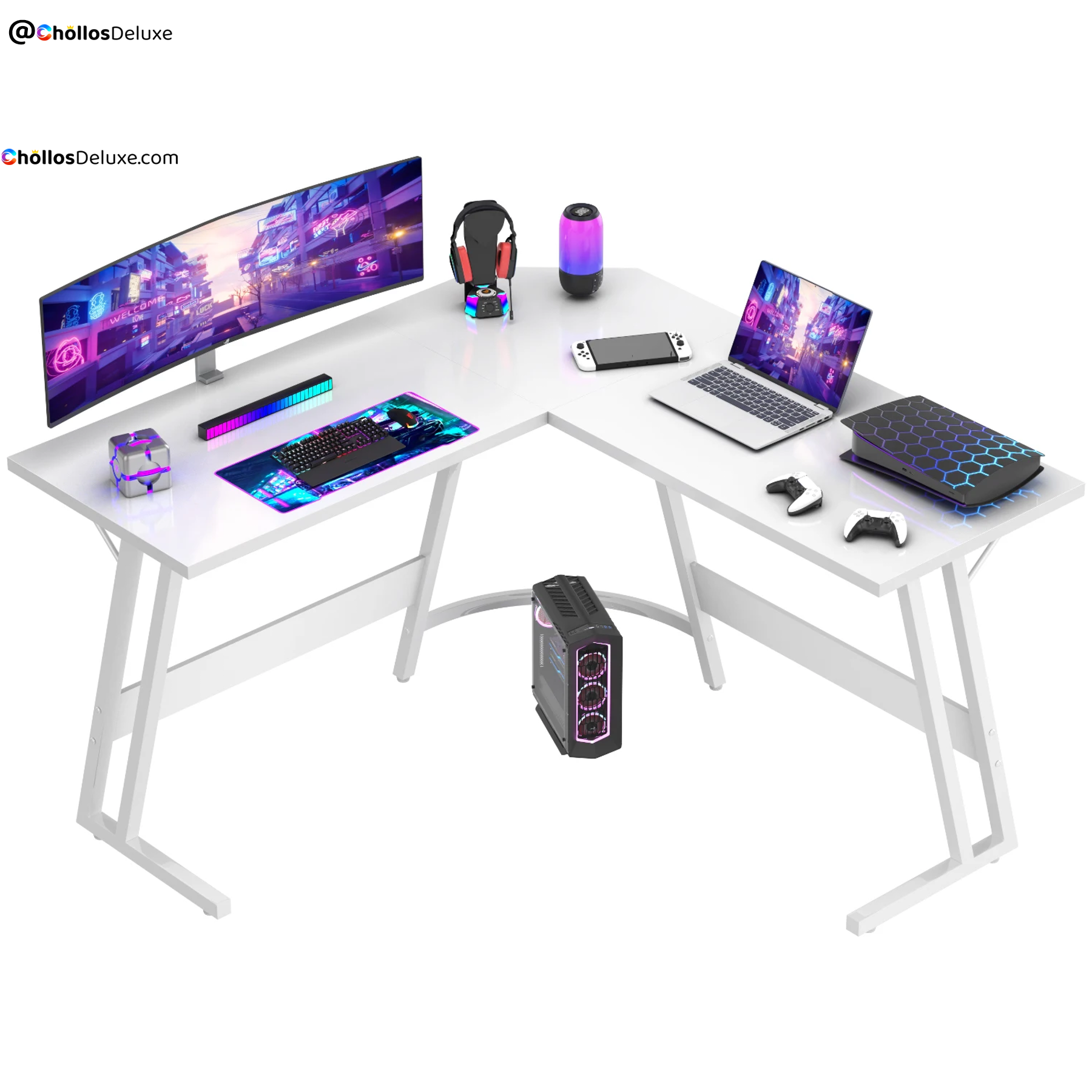 Devoko Escritorio Gamer Esquinero 130x130cm