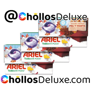3x Ariel Todo en 1 Pods 19 Lavados