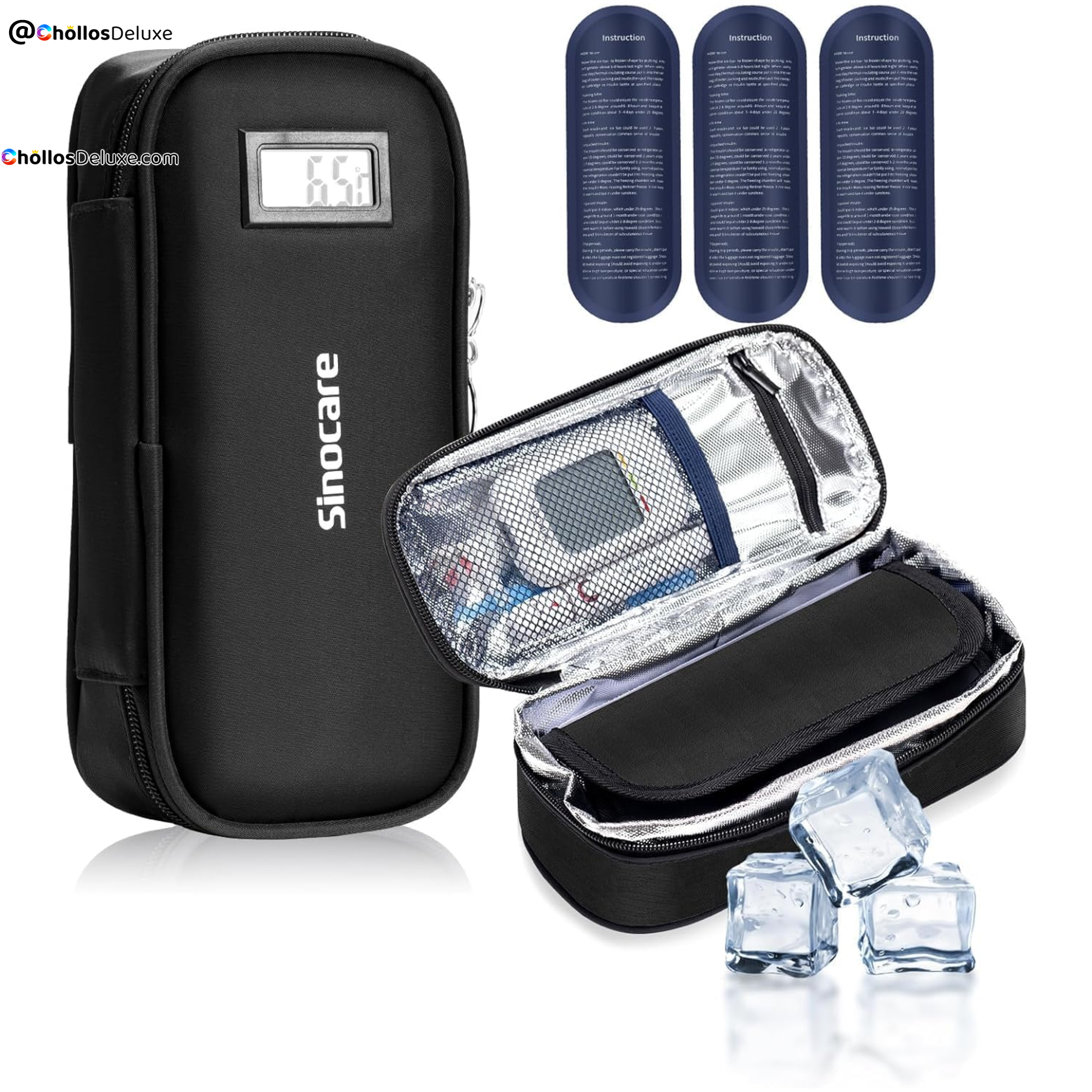 Sinocare Estuche Isotérmico + 3 Acumuladores