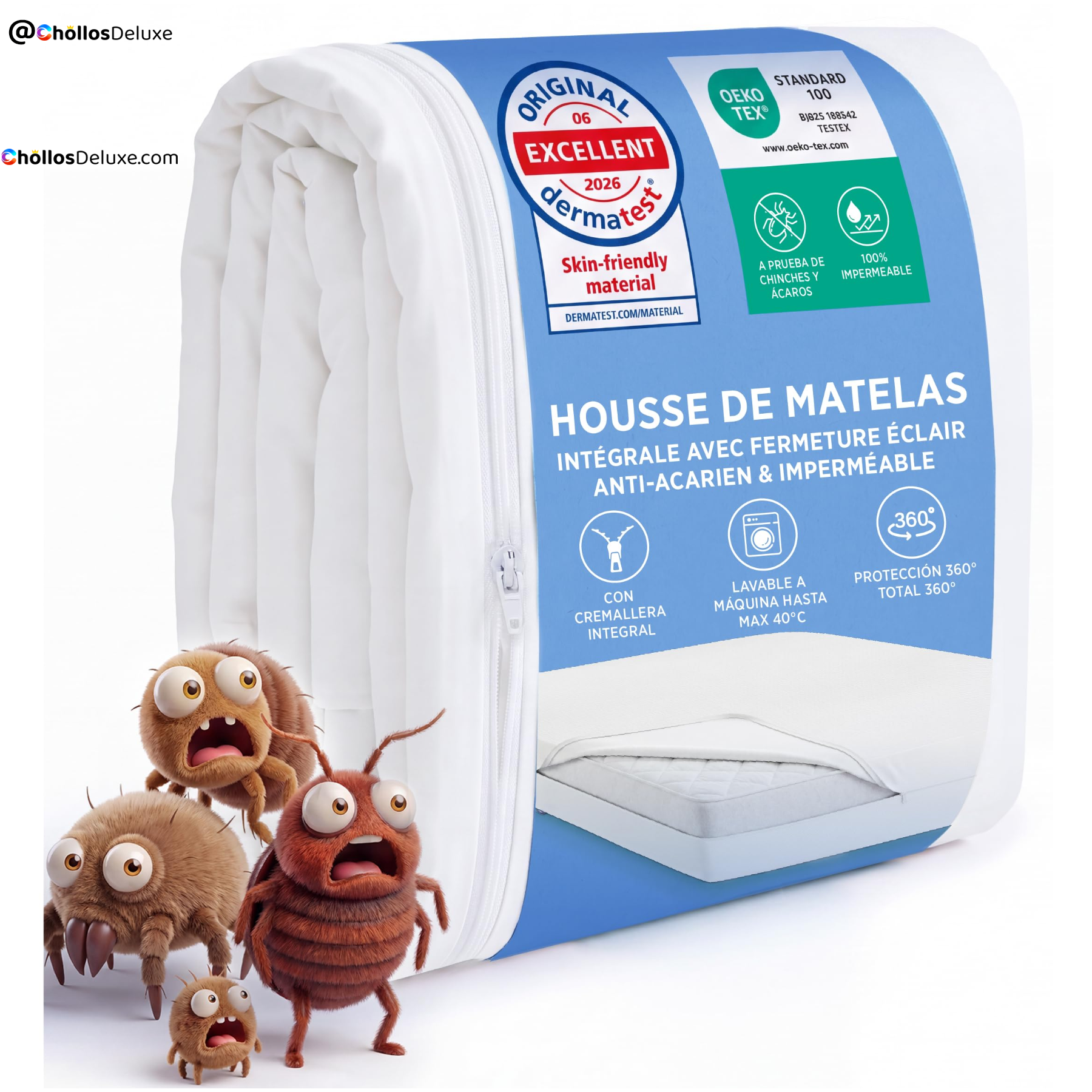 Bedsure Protector de Colchón 90x200cm