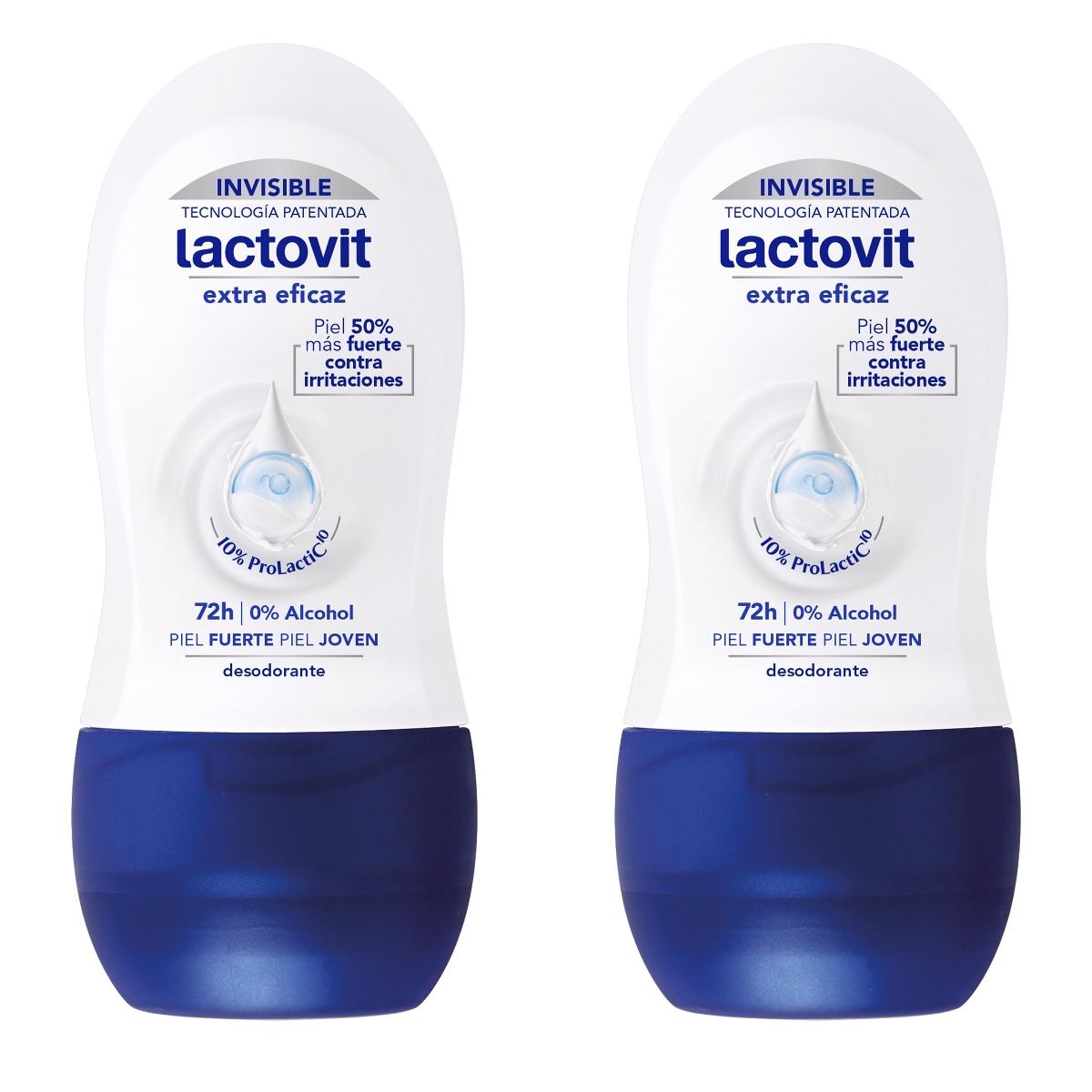 2x Lactovit Extra Eficaz Desodorante Roll-On 50ml