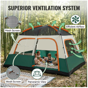 Carpa Familiar Plegable 4-6 Personas
