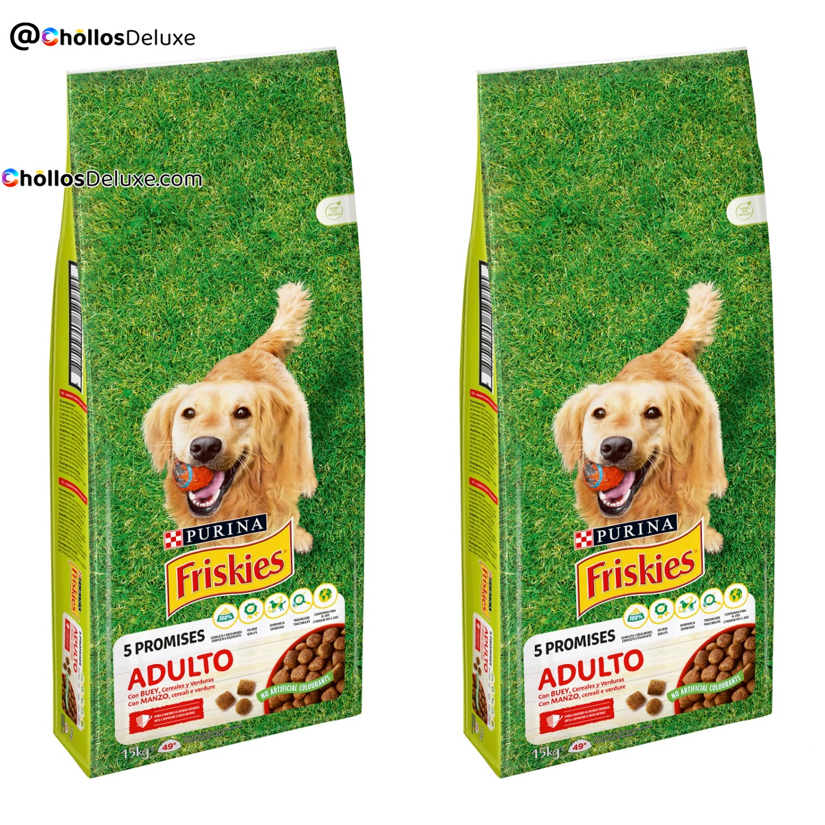 Friskies Pienso Canino Adulto 2 Unidades 15kg