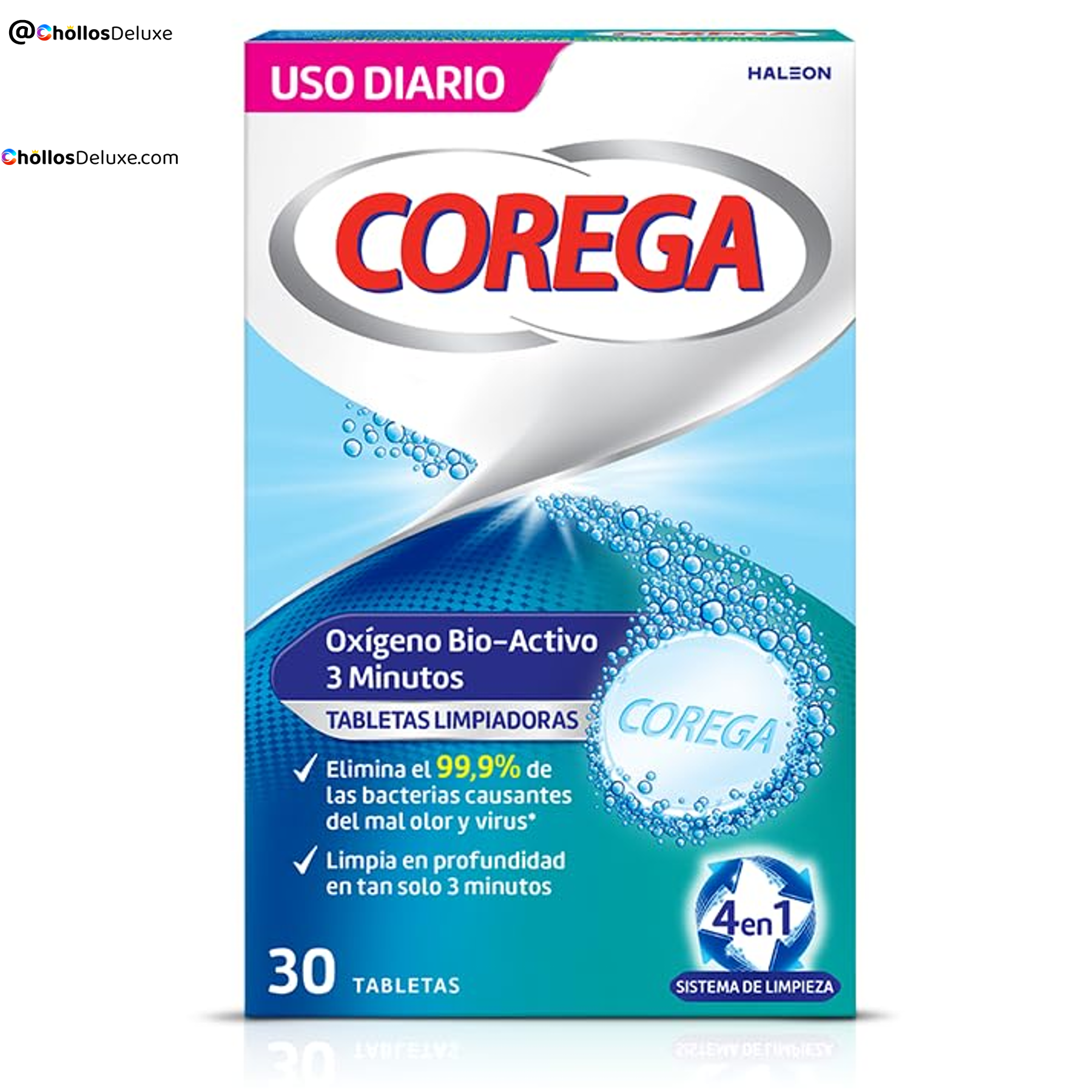 Corega Oxígeno Bio-Activo 30 Tabletas