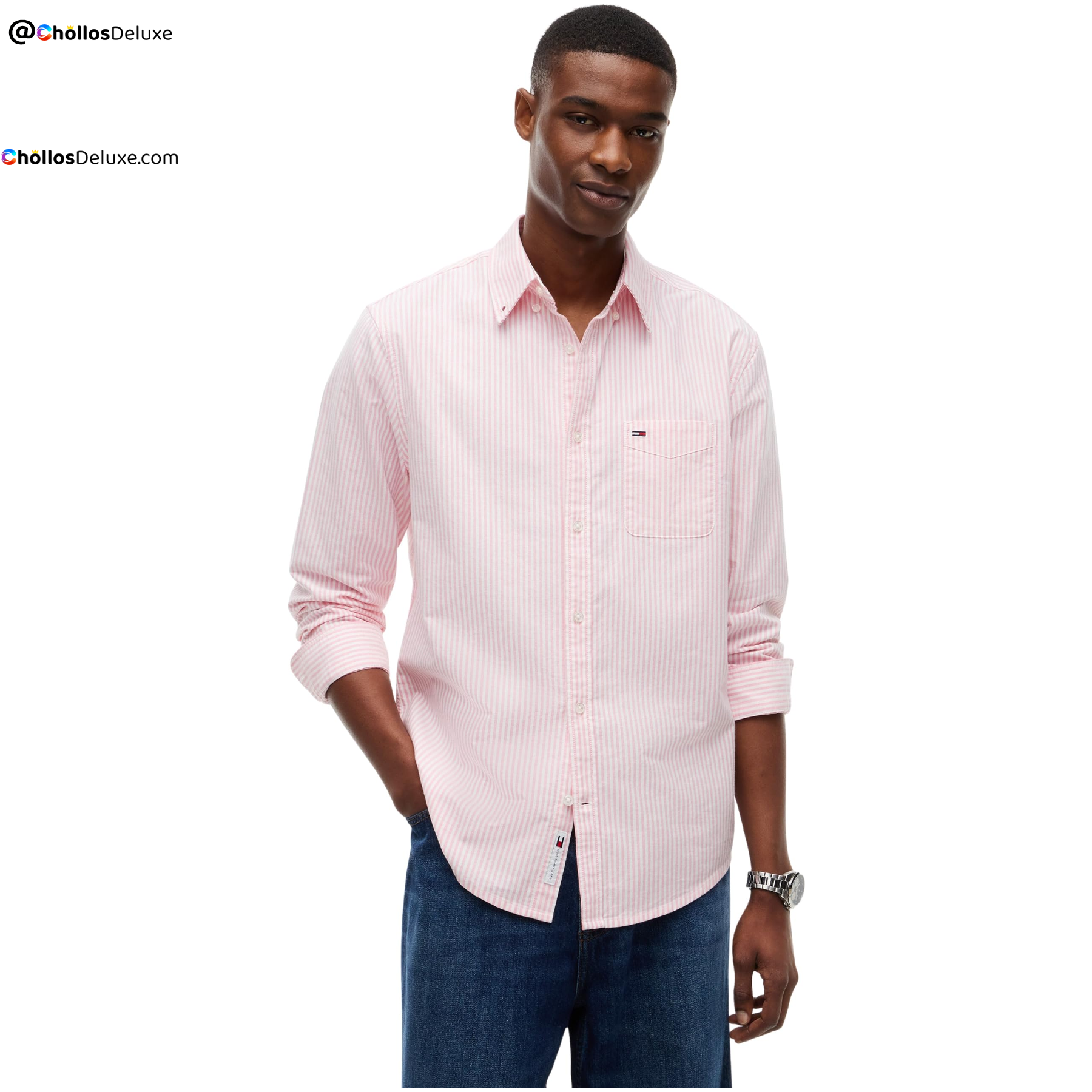 Tommy Jeans TJM Reg Stripe Camisa Oxford