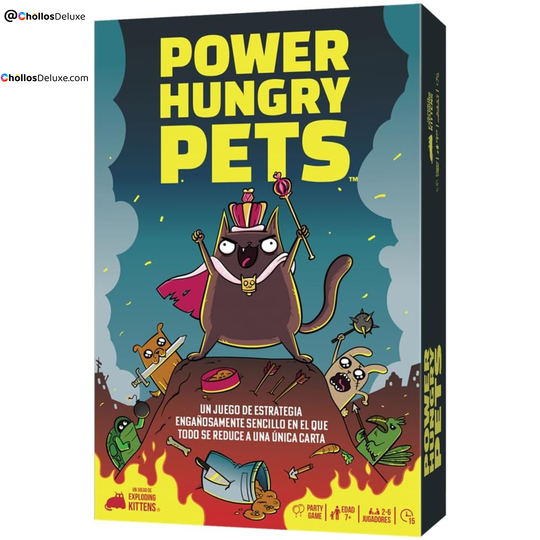 Asmodee Power Hungry Pets Juego de Cartas