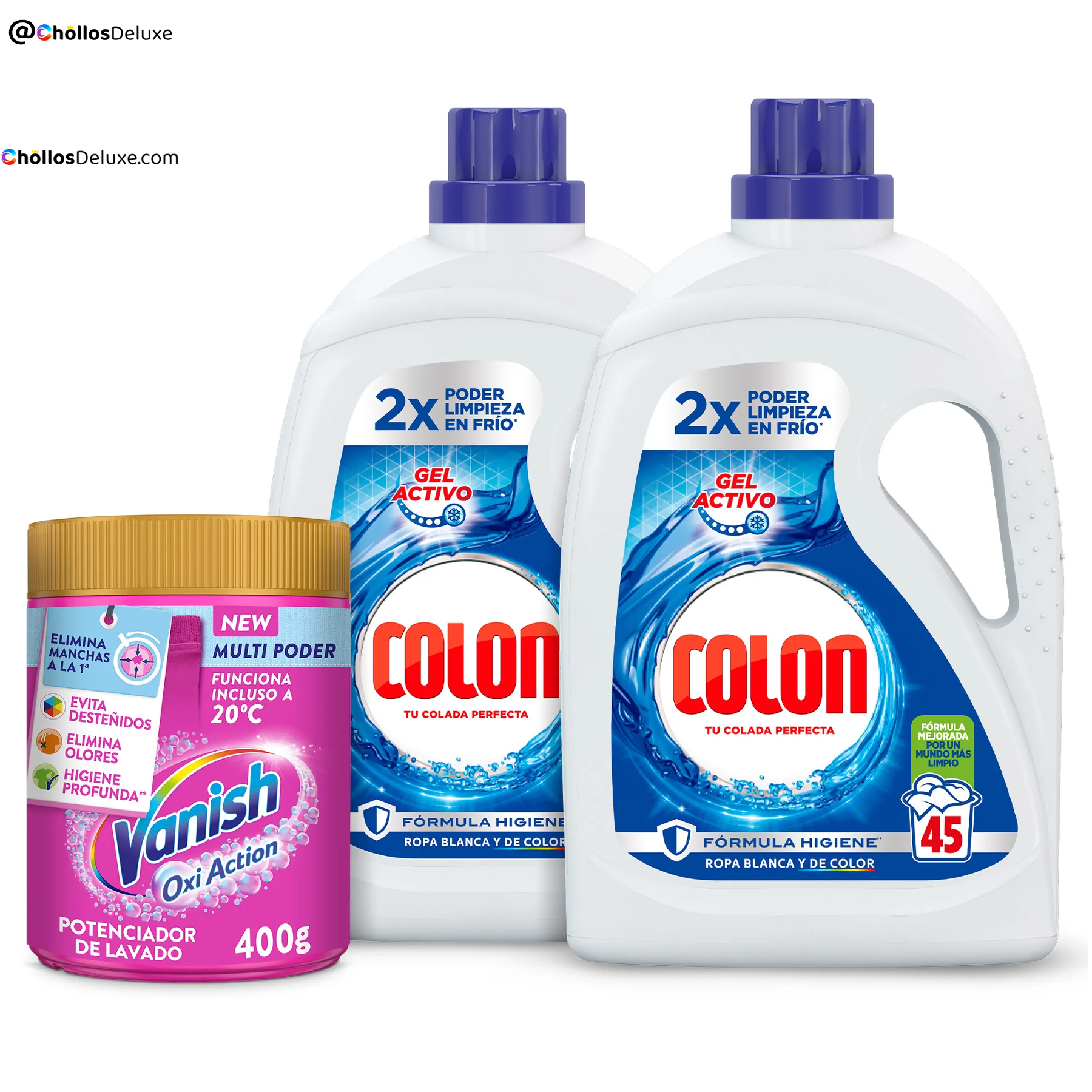 Colon Gel Activo 90 Lavados +Vanish 400g