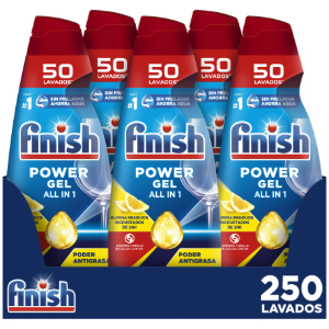 Finish All in 1 Max Gel Lavavajillas 250 lavados