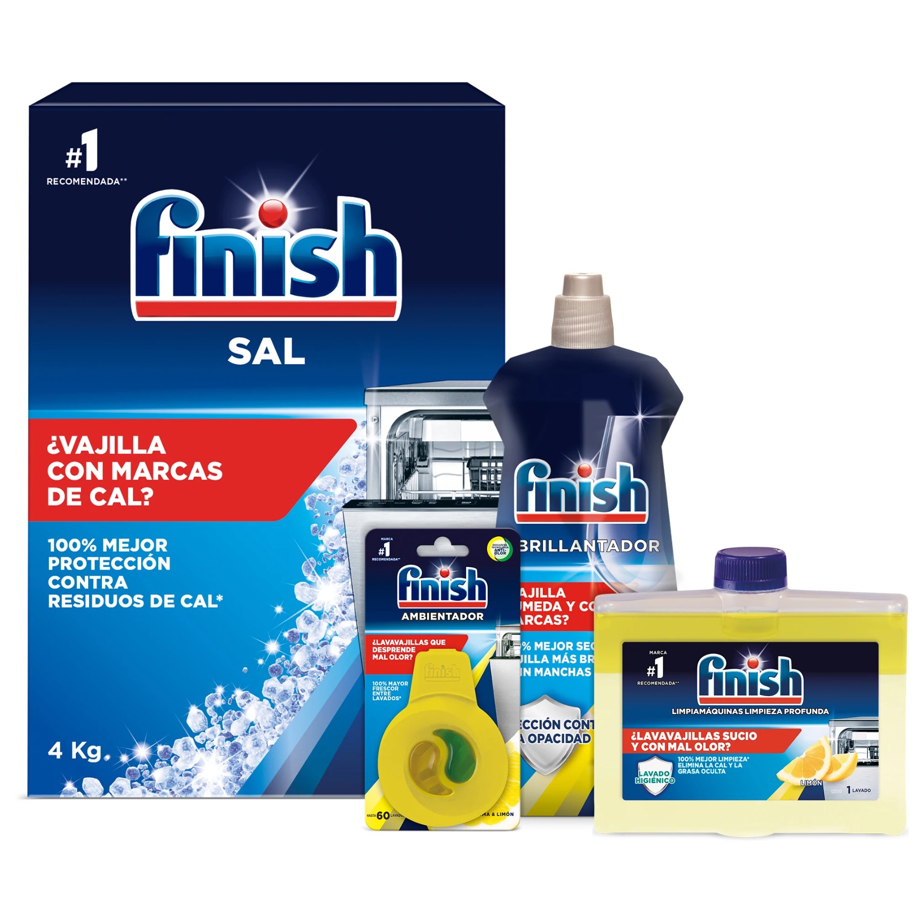 Finish Sal 4kg +Abrillantador +Complementos