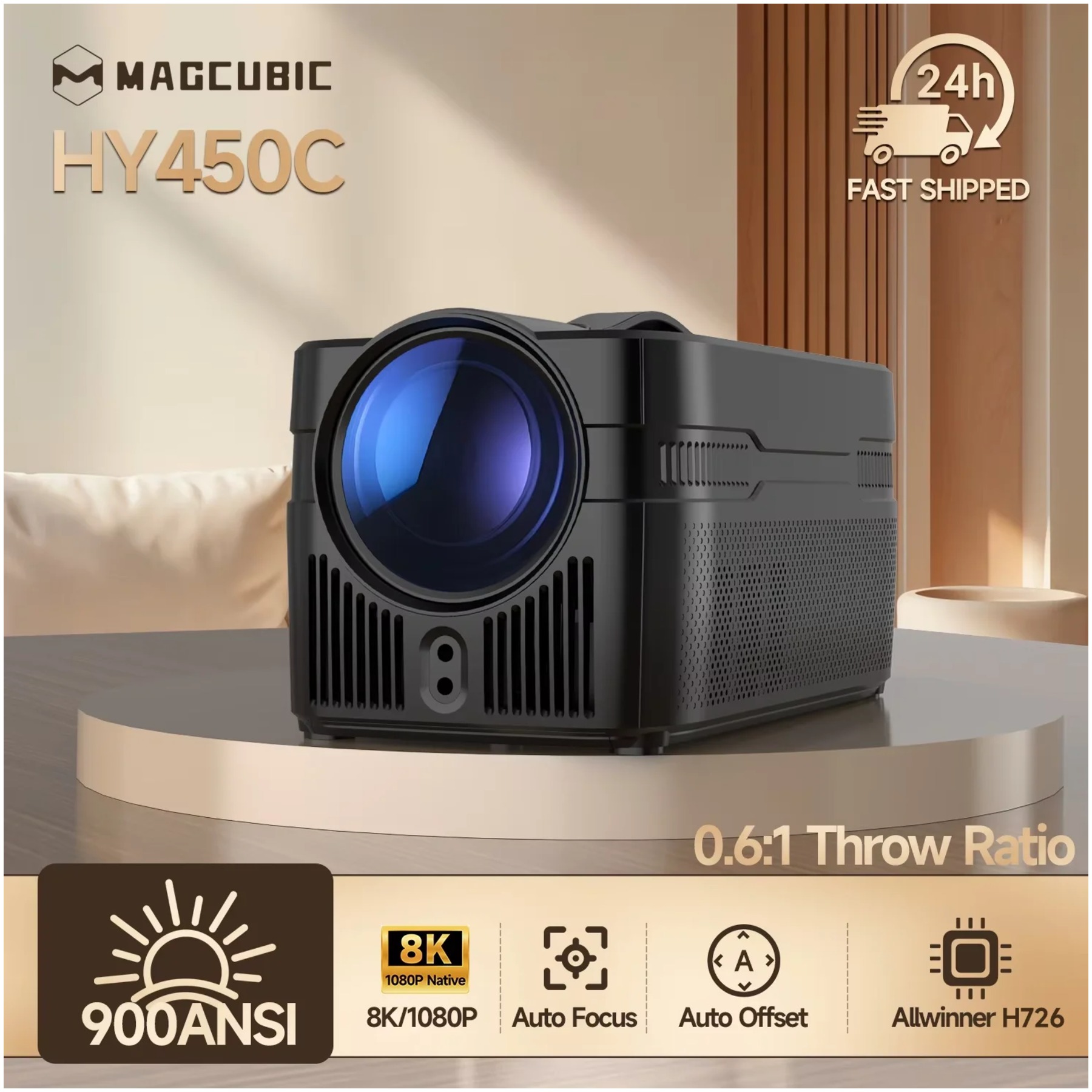 Magcubic HY450C Proyector Full HD 900 ANSI