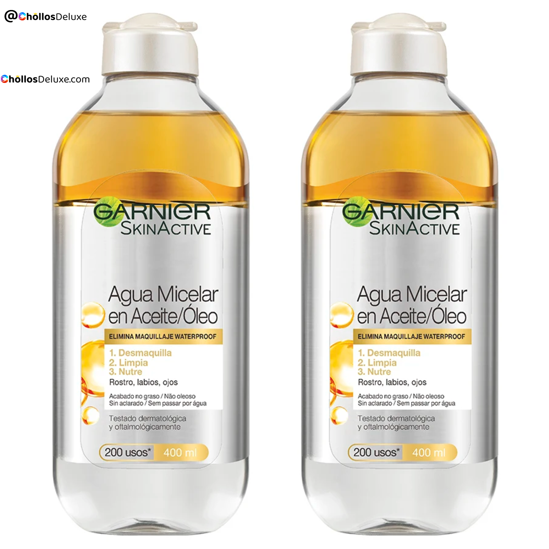 2x Garnier SkinActive Agua Micelar en Aceite 400ml