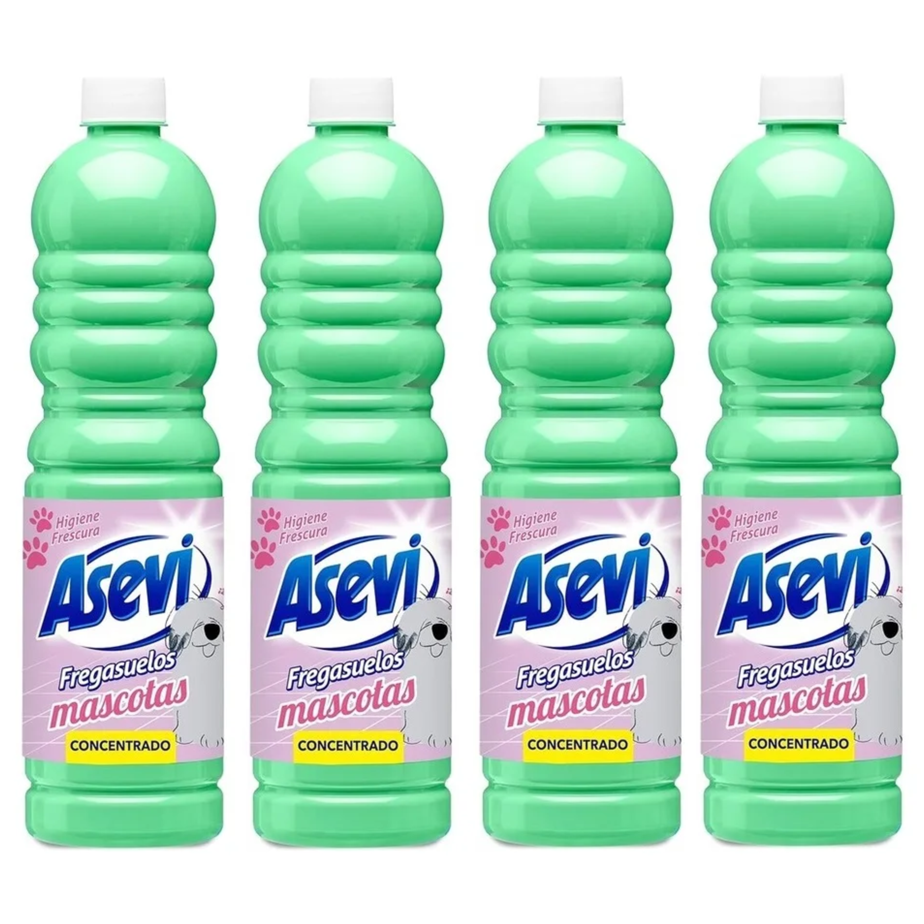4x Asevi Fregasuelos Concentrado Mascotas