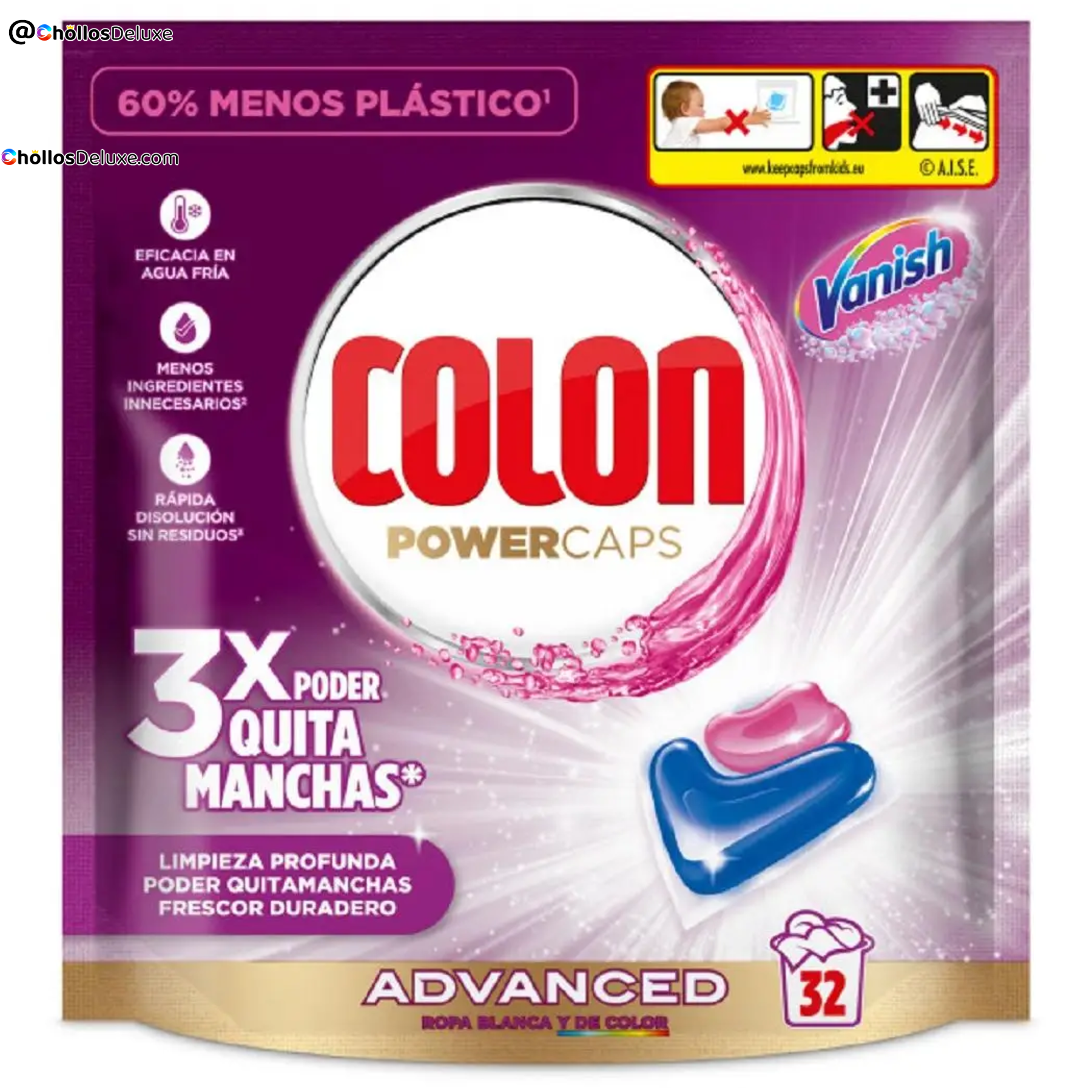 Colon Vanish Advanced Detergente 32 Cápsulas