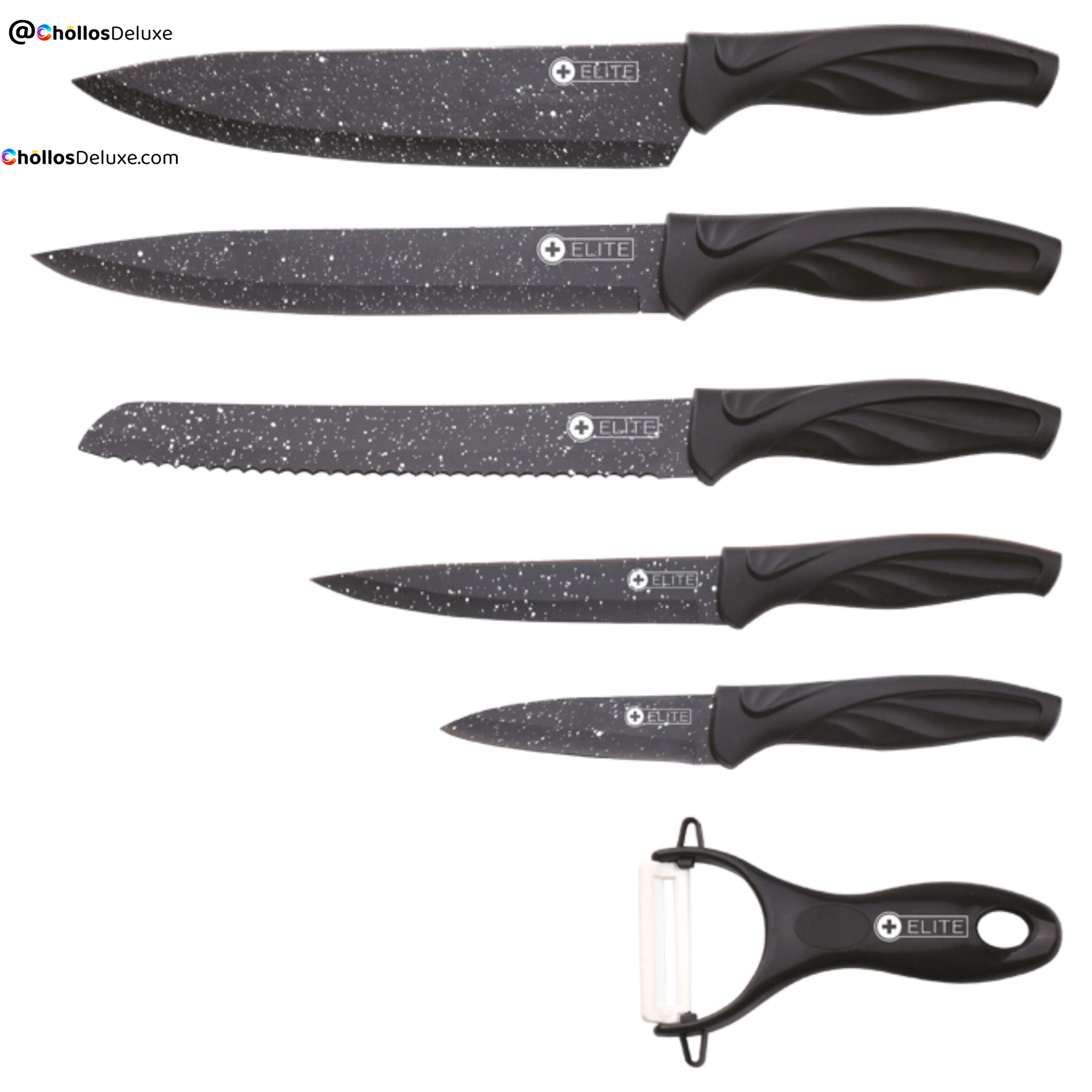 Set Elite de Cuchillos con Pelador