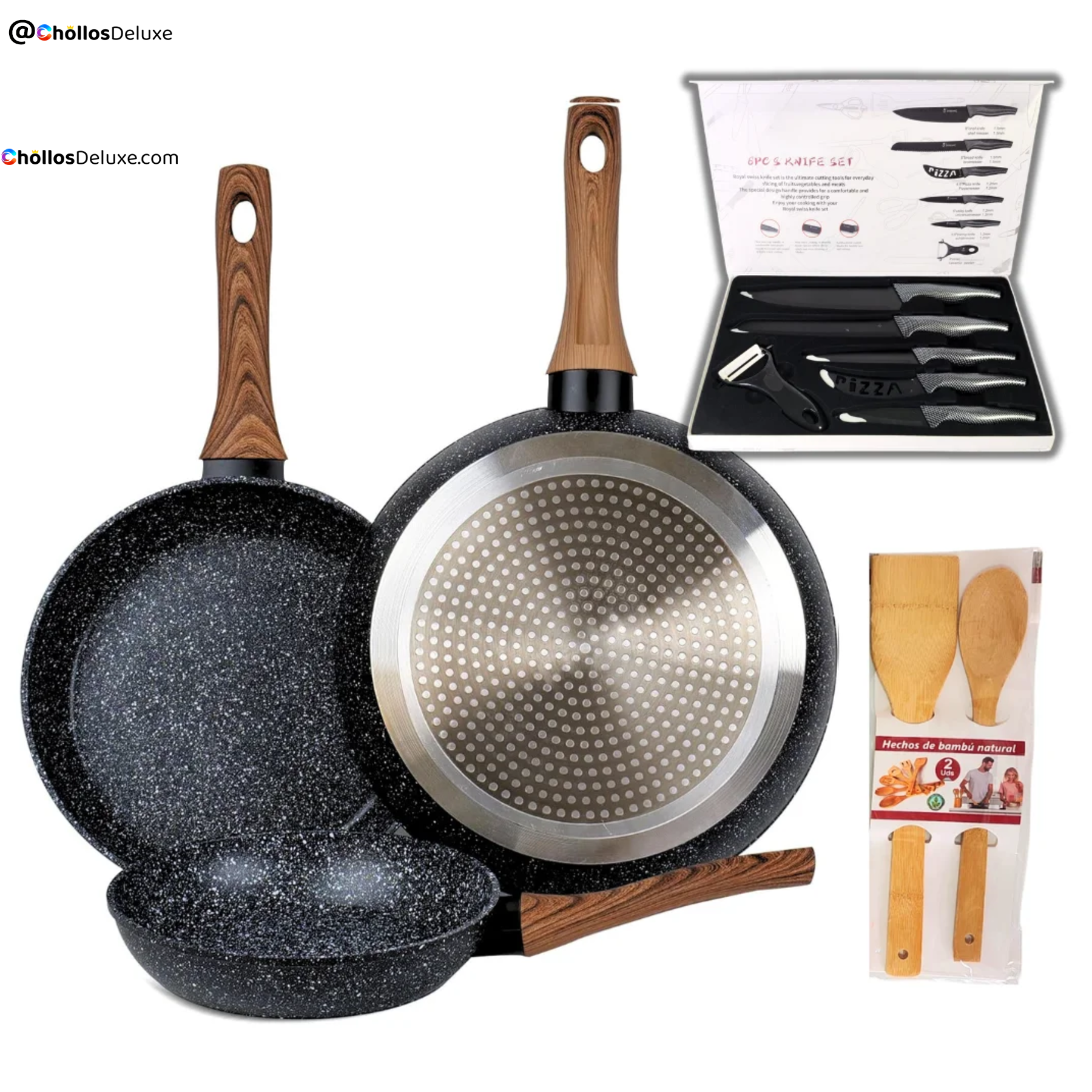 Set Sartenes Antiadherentes 20/24/28cm