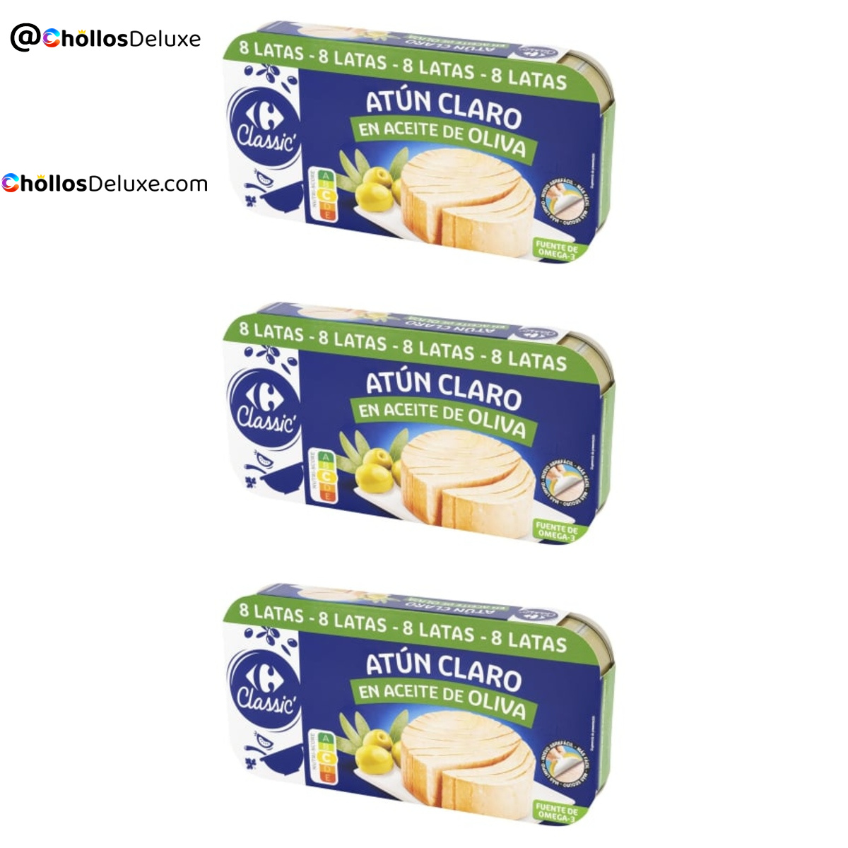 3x Carrefour Classic Atún Claro en Aceite de Oliva
