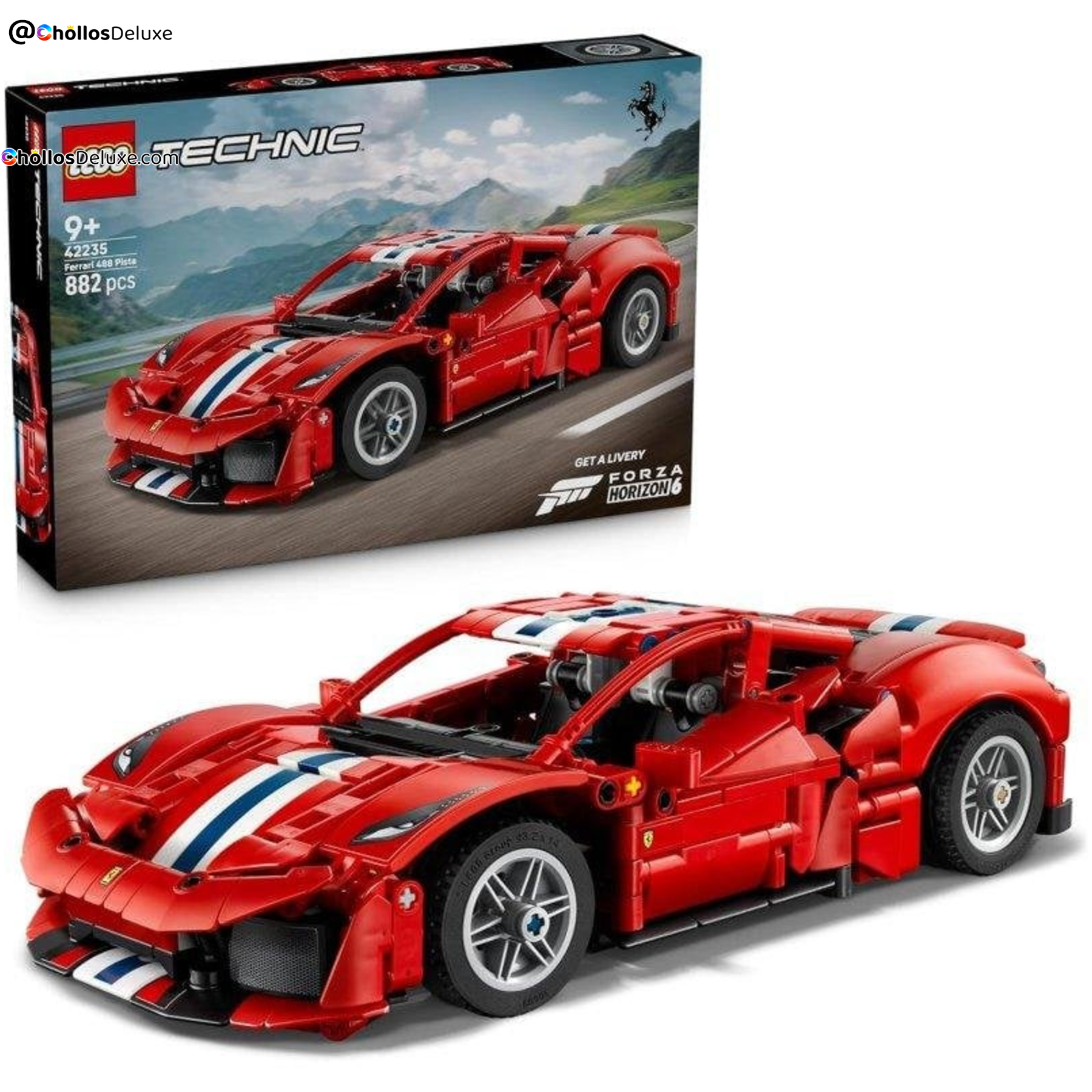 Lego Technic Ferrari 488 Pista Coche