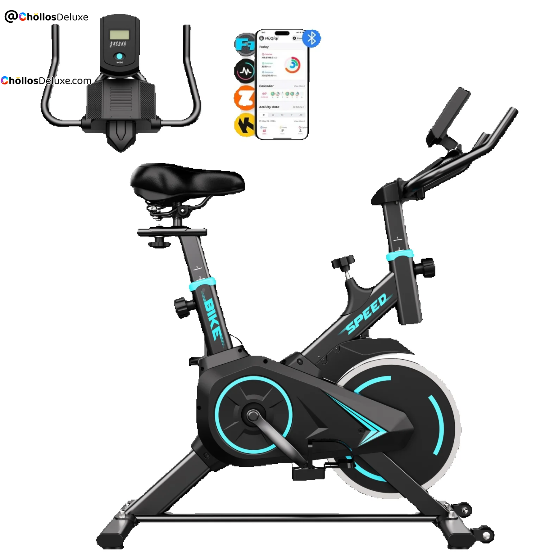 Bicicleta Estática con App y Pantalla LCD