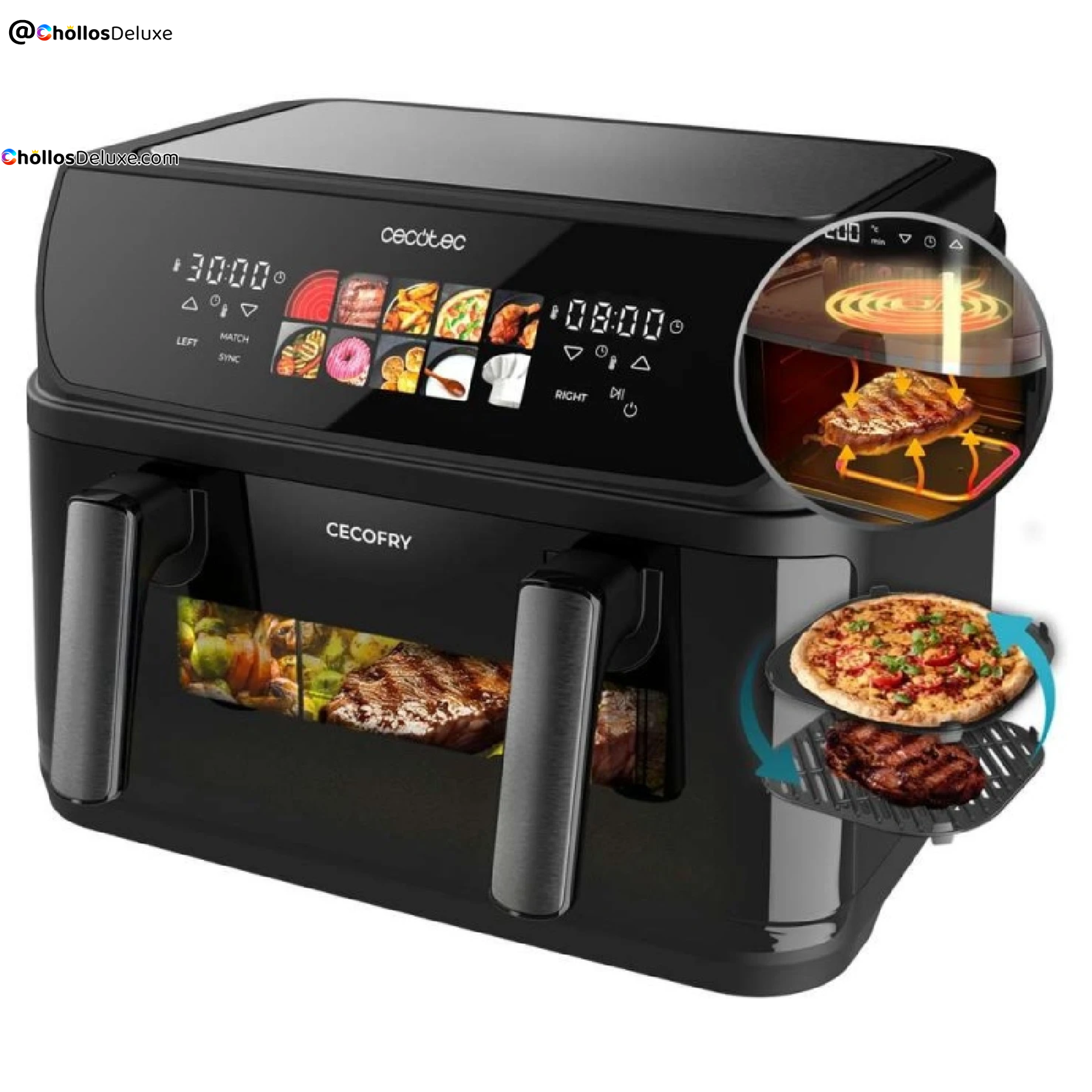 Cecotec Cecofry&Grill Duoheat 10000 Freidora de Aire