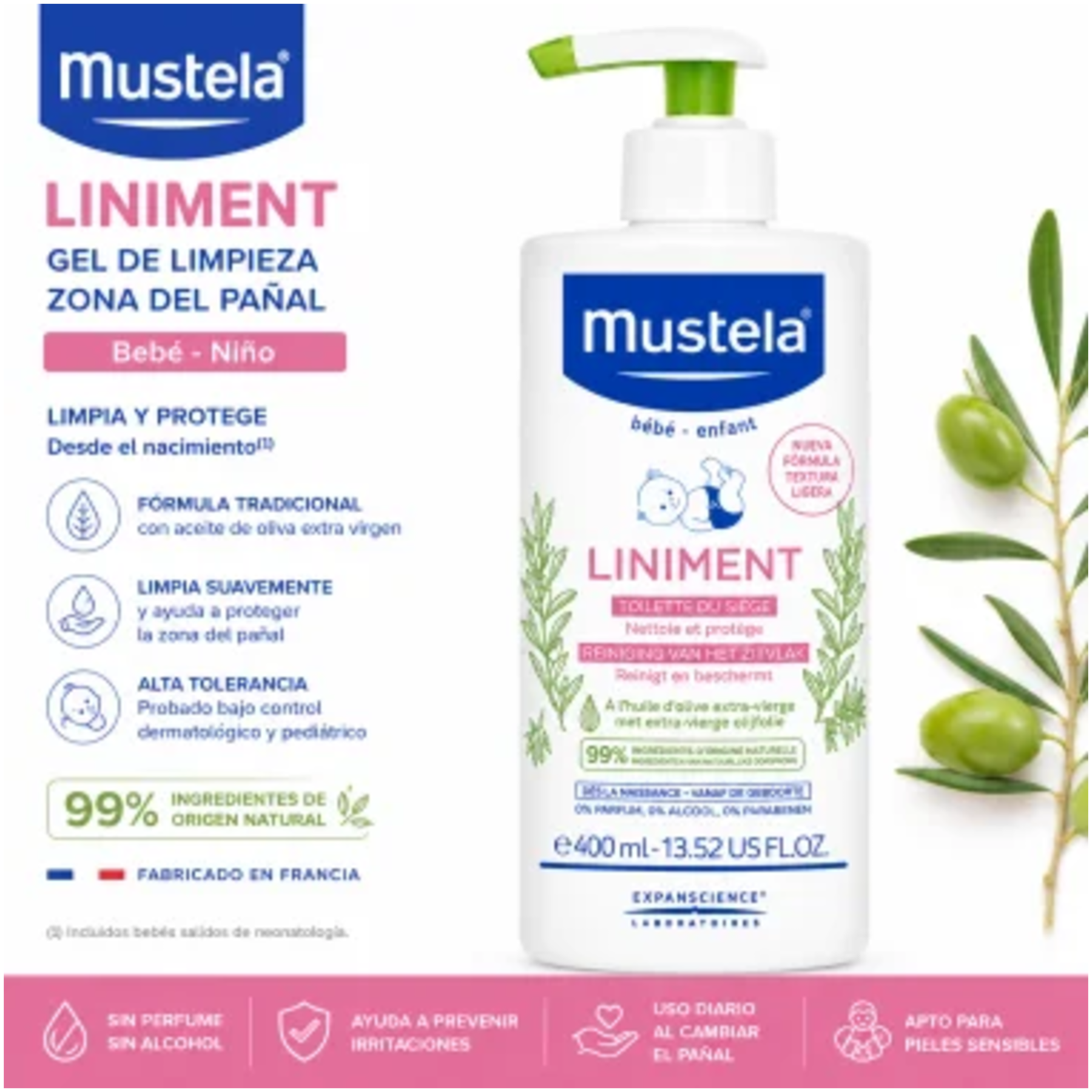 Mustela Linimento Bebé 400ml