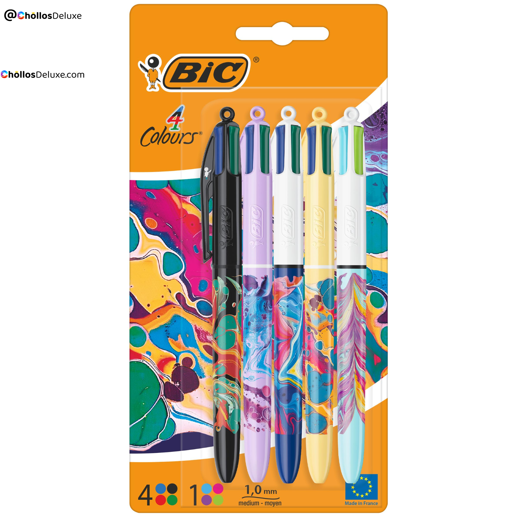 Bic 4 Colours Decor Bolígrafos Botanical