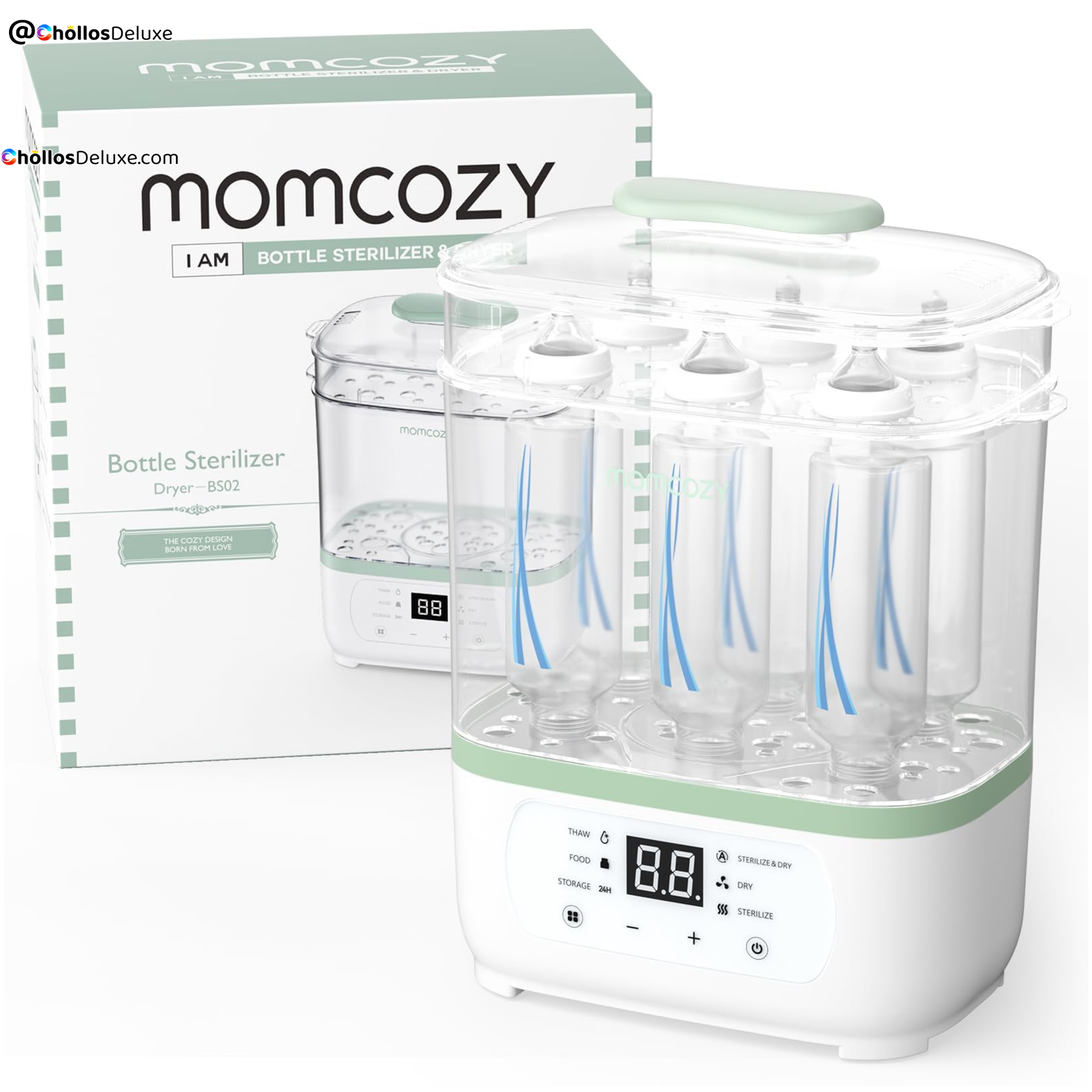Momcozy Esterilizador de Biberones 8 en 1