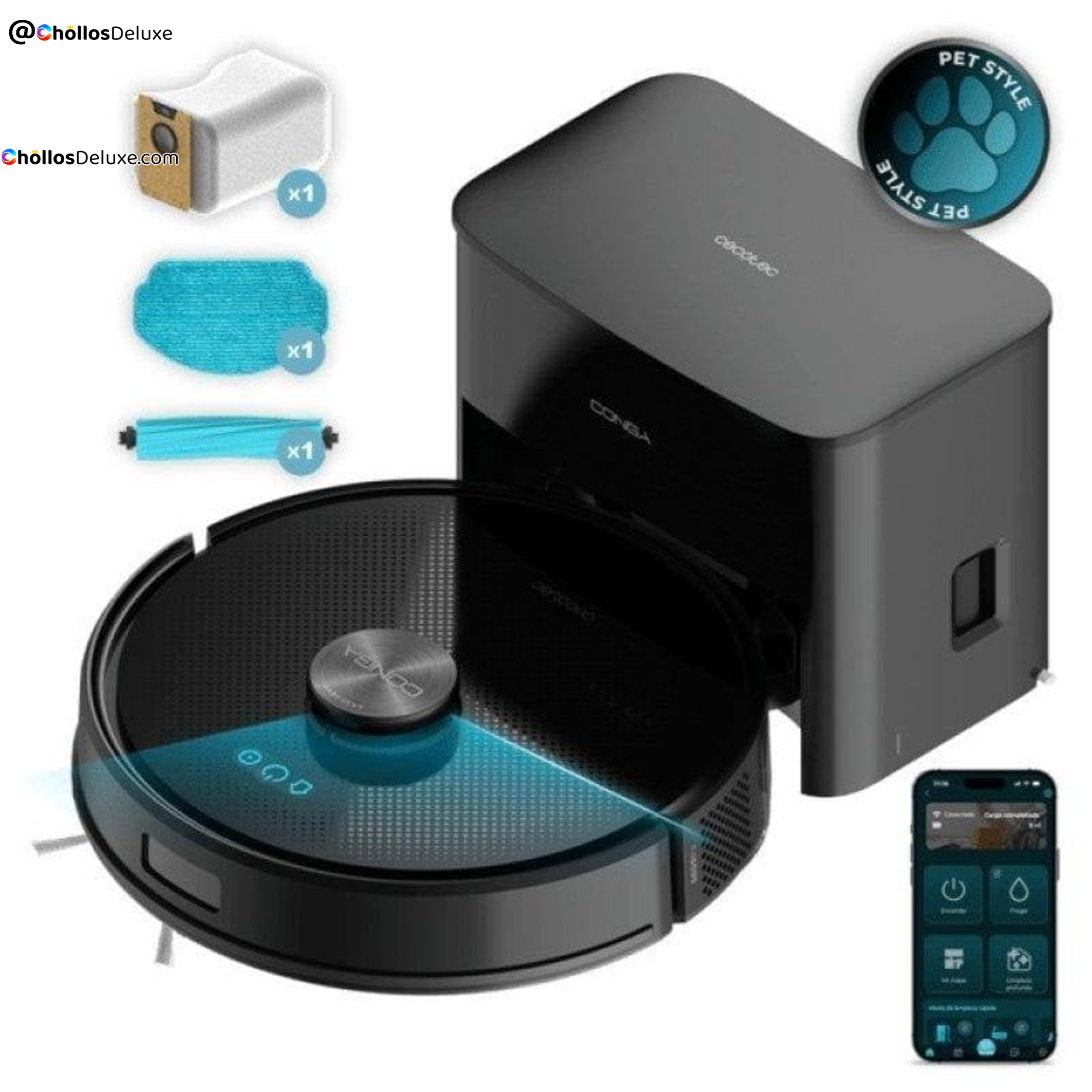 Cecotec Conga Y50 Robot Aspirador Láser