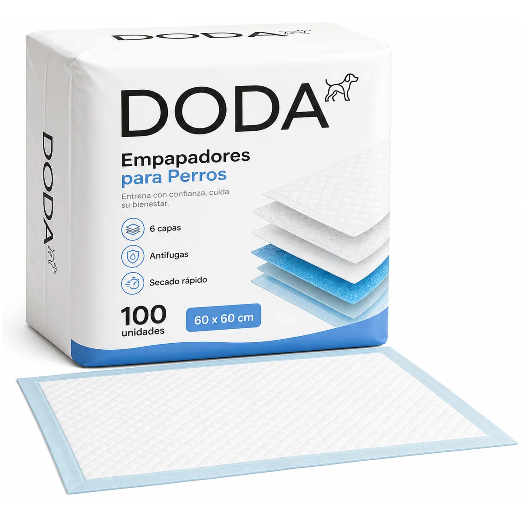 100x Empapadores para Perros 60x60cm