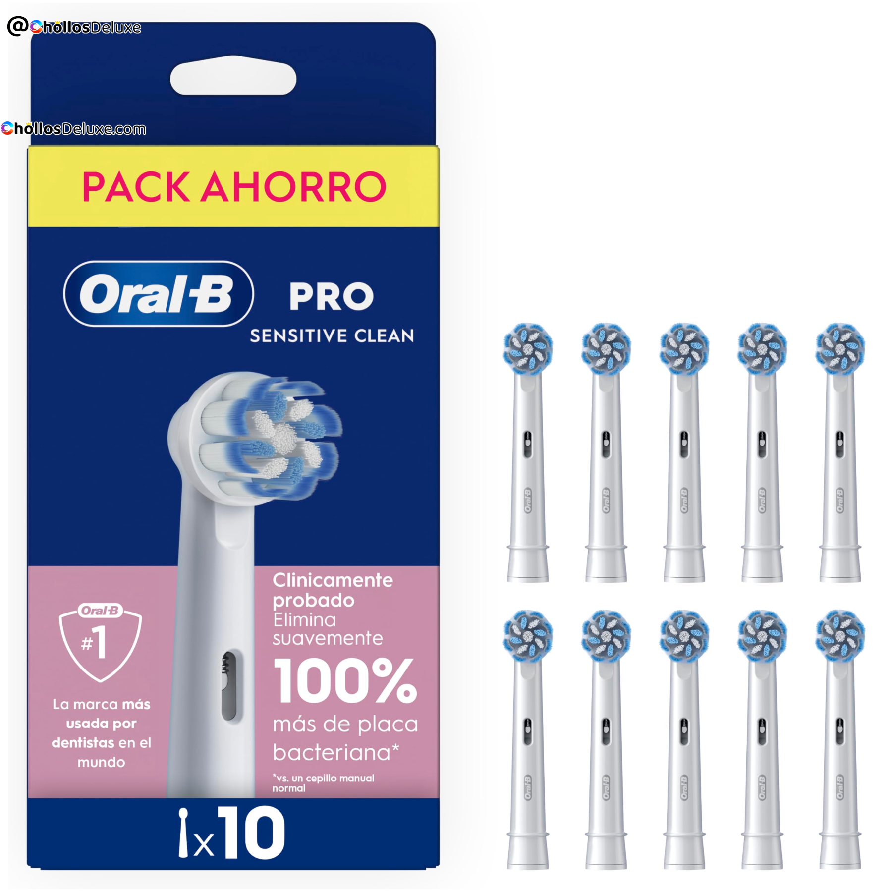 Oral-B Sensitive Clean Cabezales Pack 10