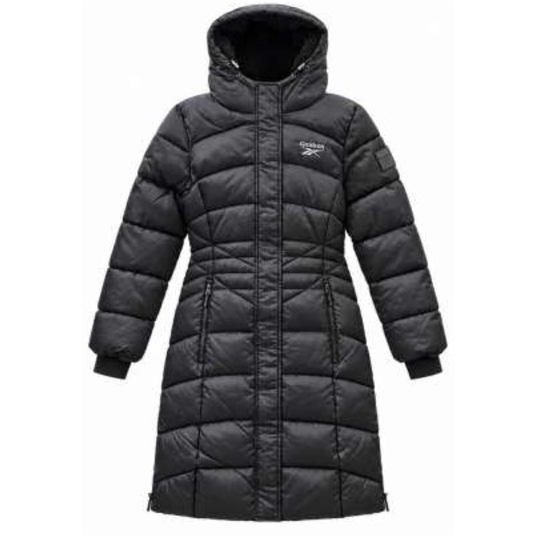 Reebok Long Puffer Chaquetón Largo Negro