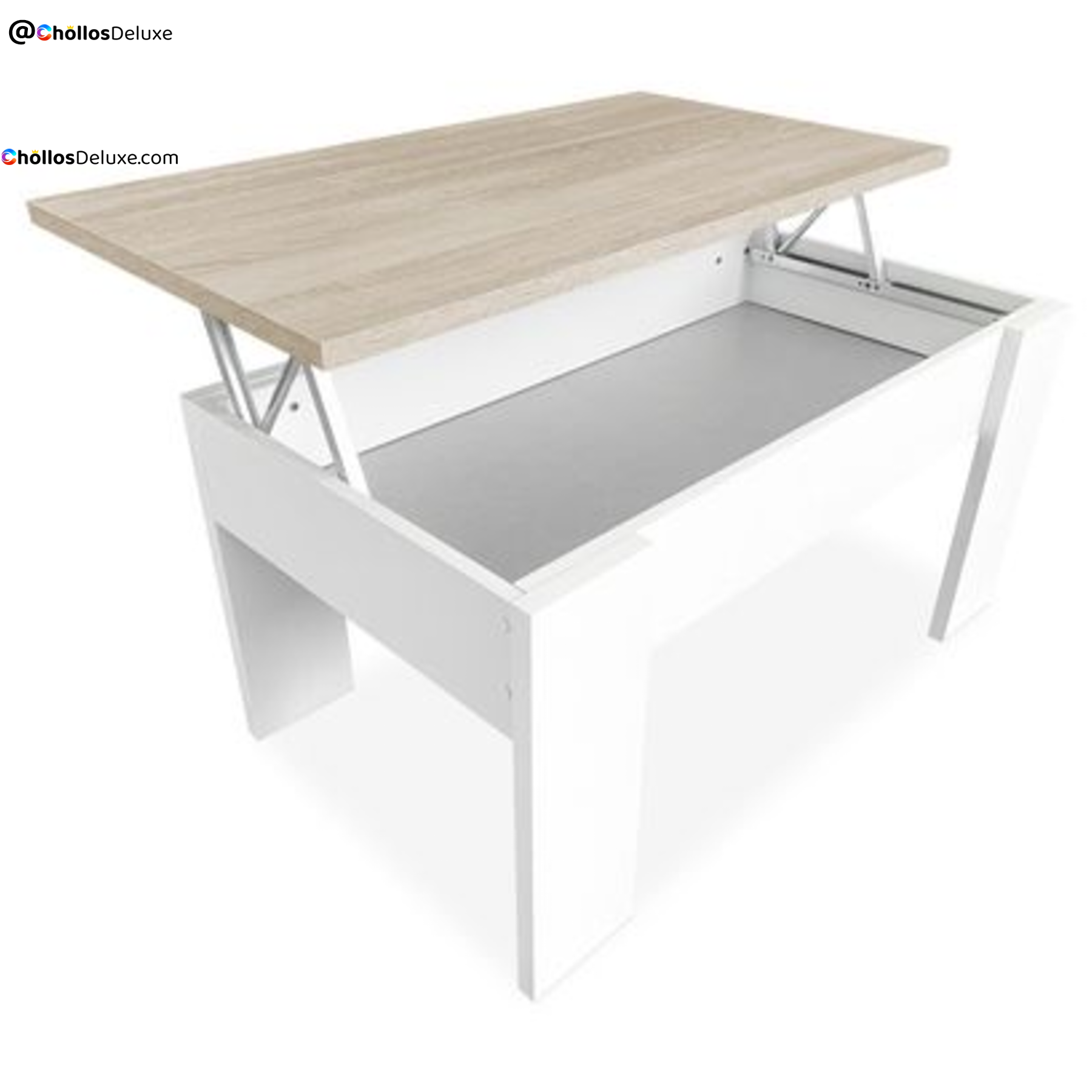 Mesa de Centro Elevable Blanco Cambria