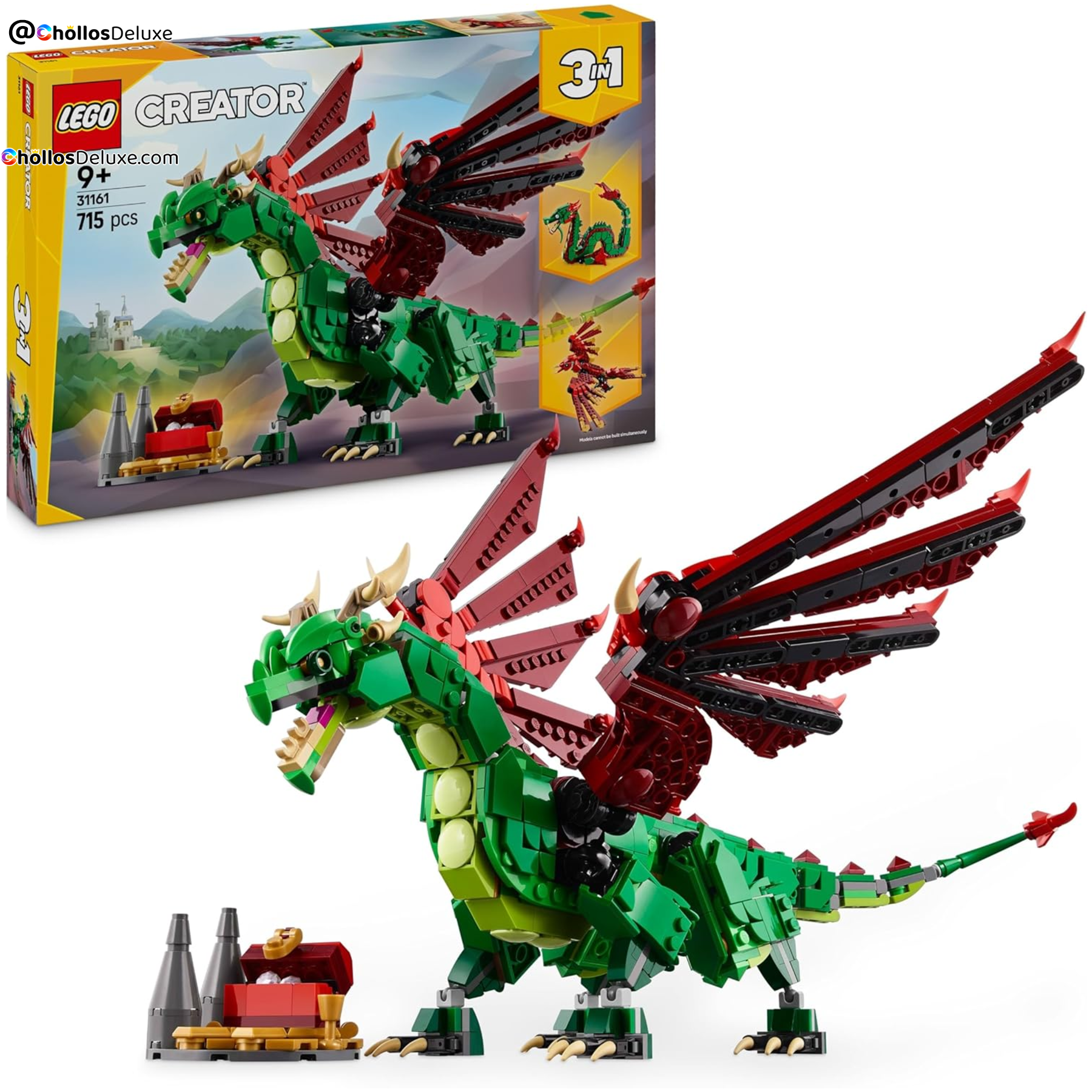 LEGO Creator 3 en 1 Dragón Medieval
