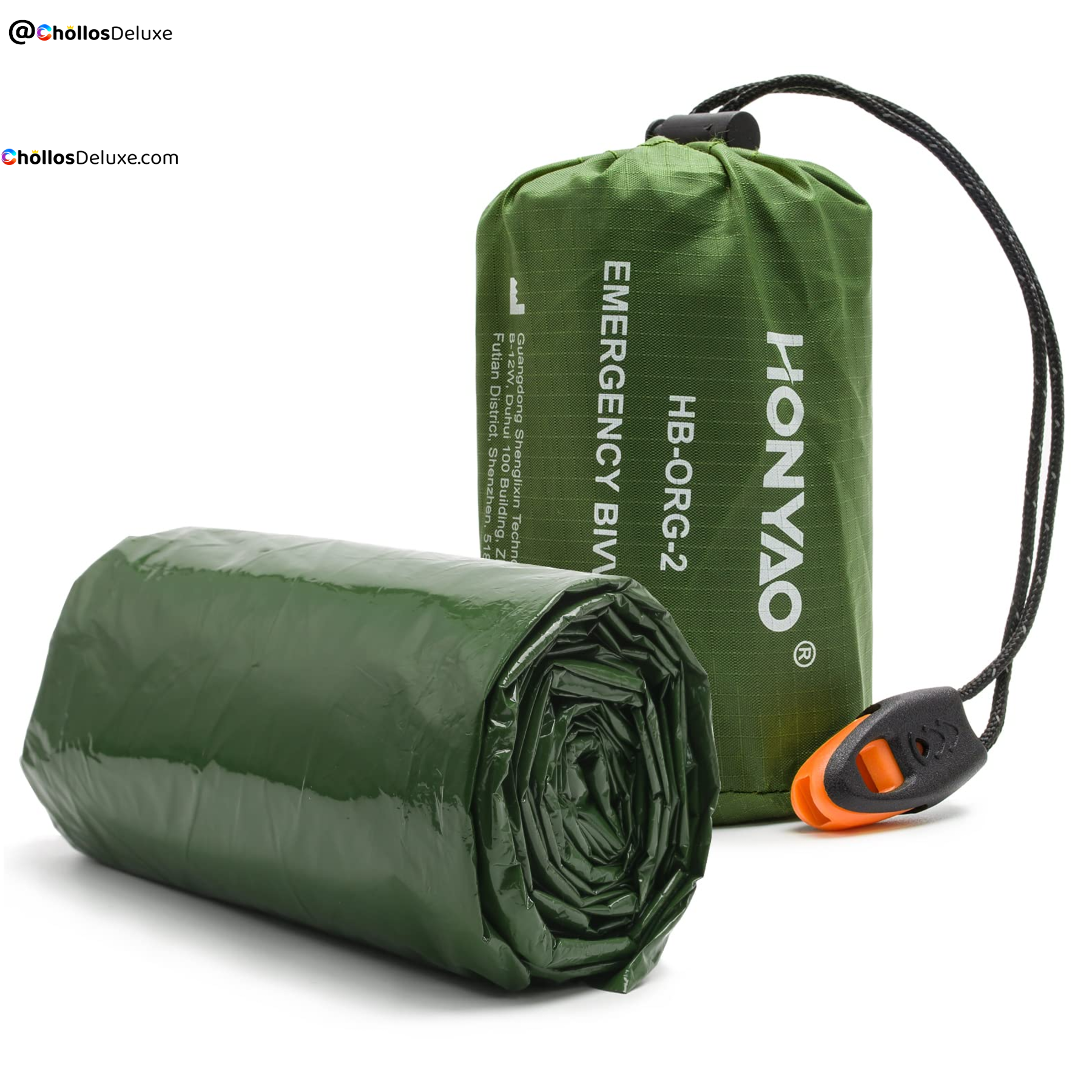 Saco de Dormir de Emergencia Verde
