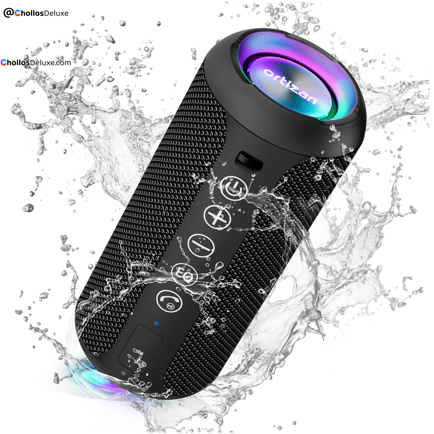 Altavoz Bluetooth Ortizan 24W IPX7 LED