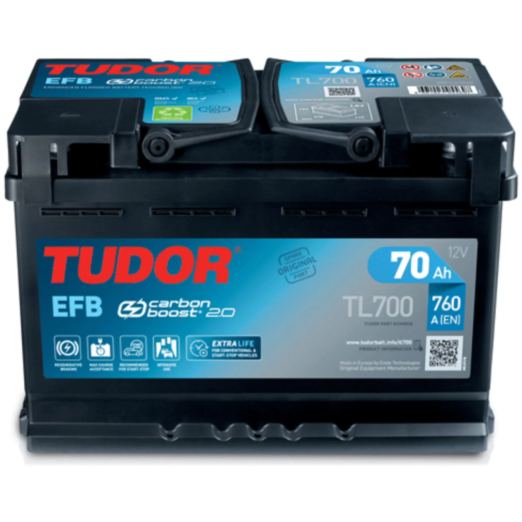 Tudor TL700 Batería EFB 70Ah 760A