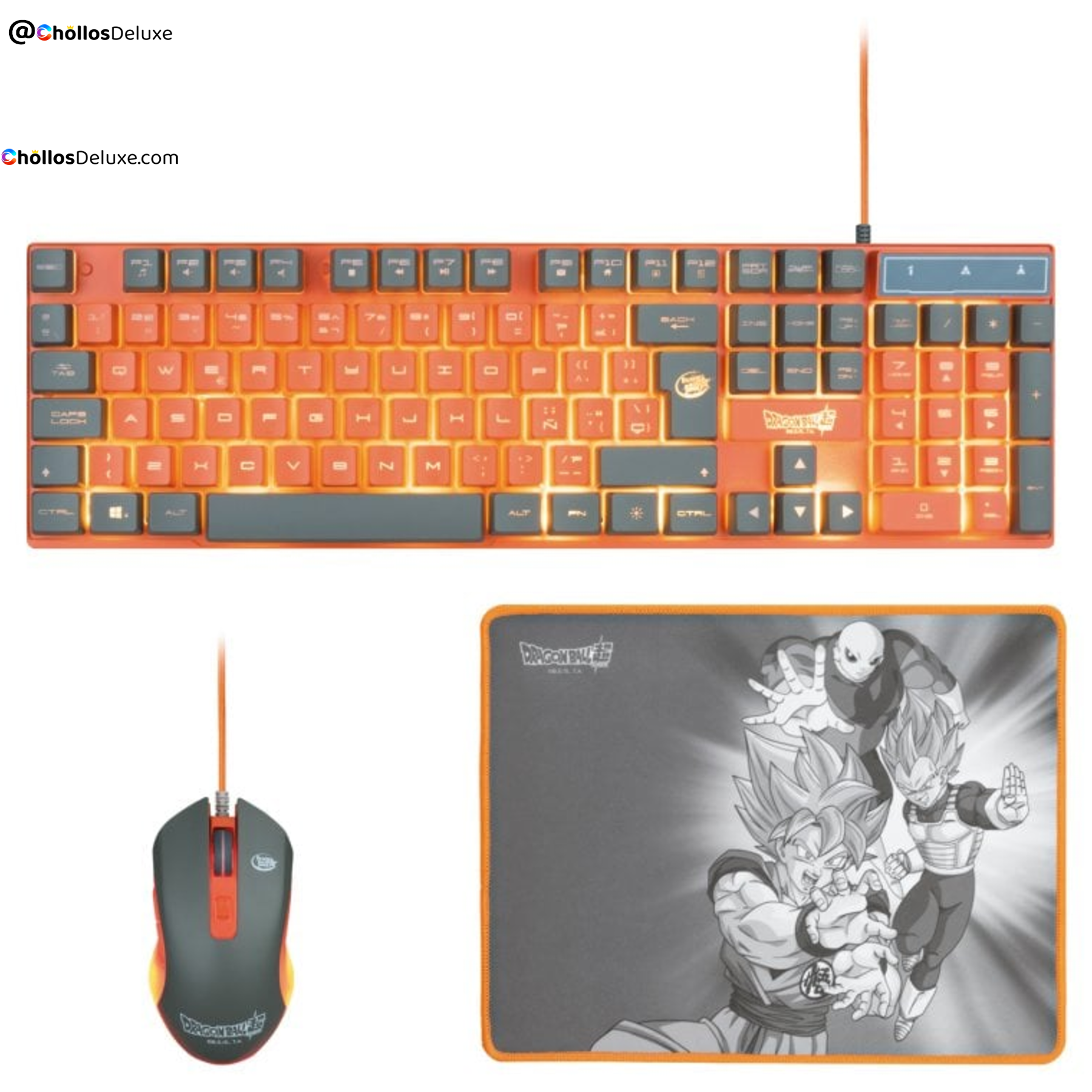 Dragon Ball Super Pack Teclado +Ratón +Alfombrilla