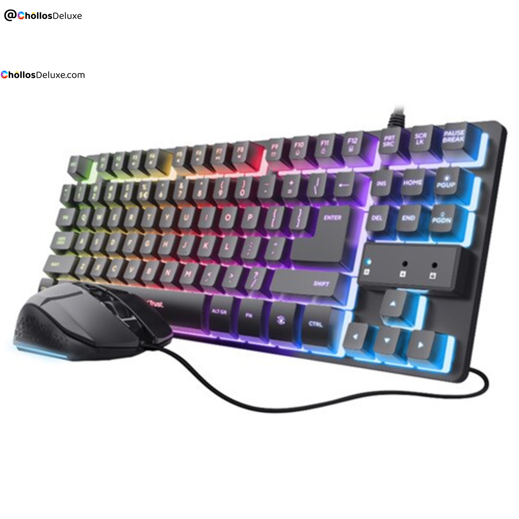 Trust GXT 798 Pack Teclado + Ratón Negro