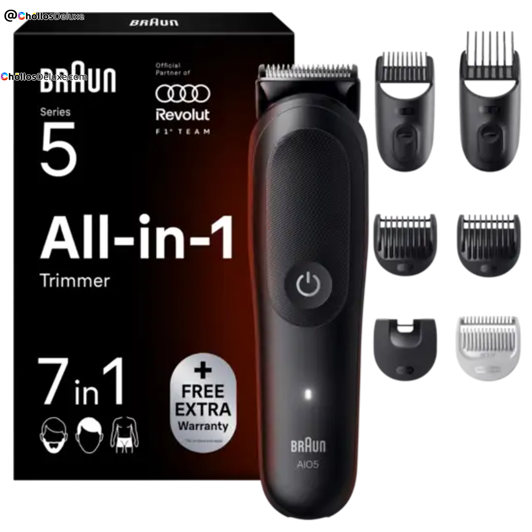 Braun AIO5520 Recortadora Multifunción 7 en 1