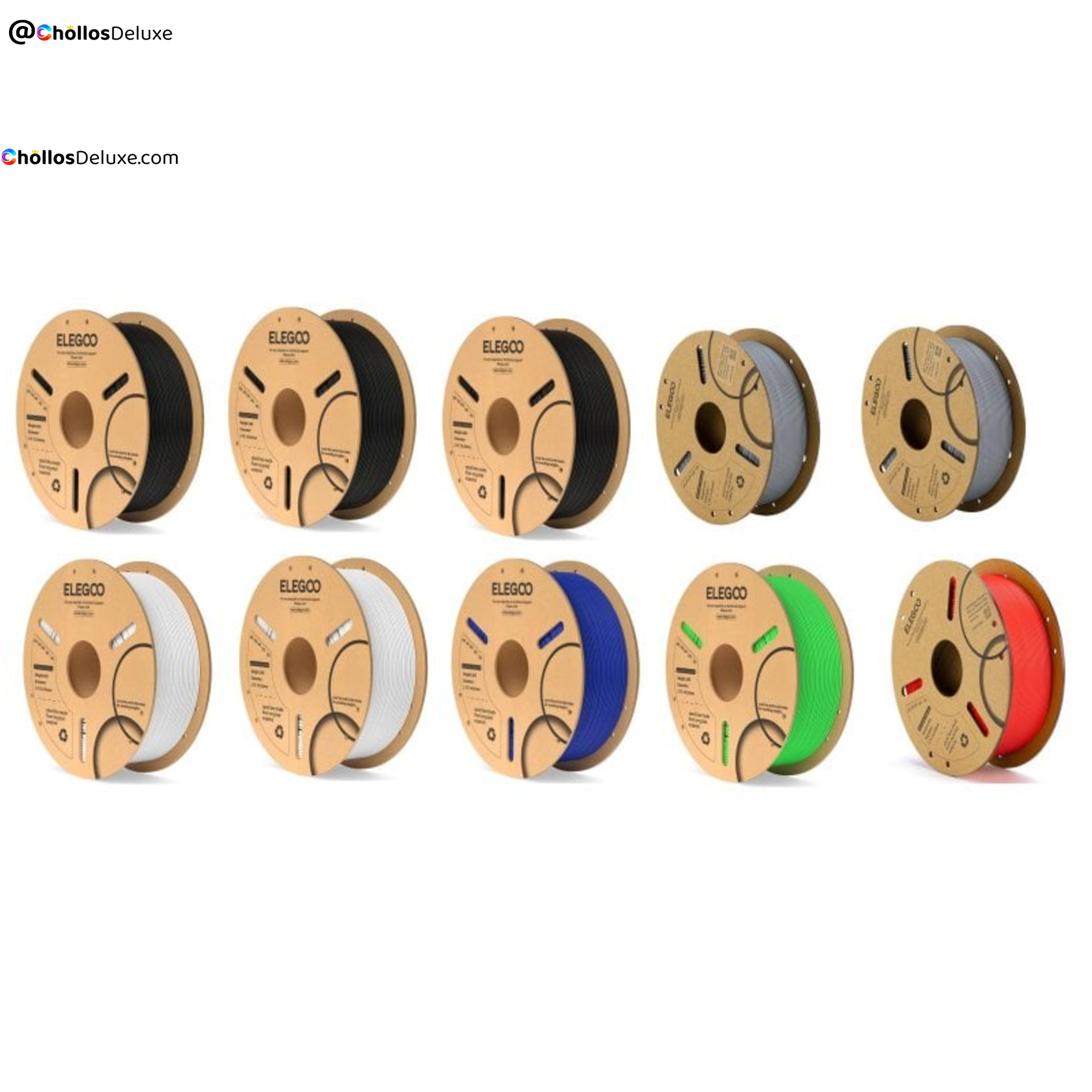 Elegoo Filamento PLA 1,75mm Pack 10kg