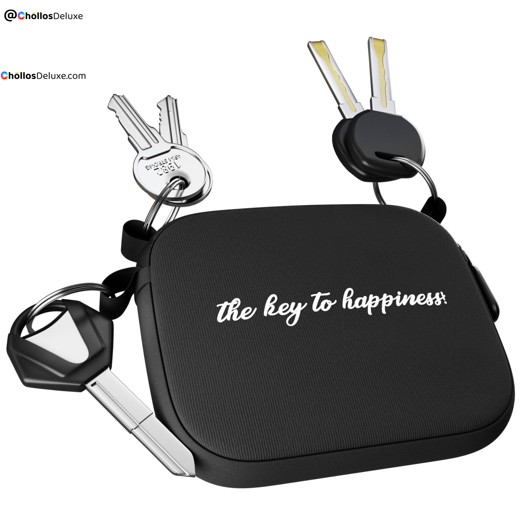 Llavero Moto The Key to Happiness Neopreno