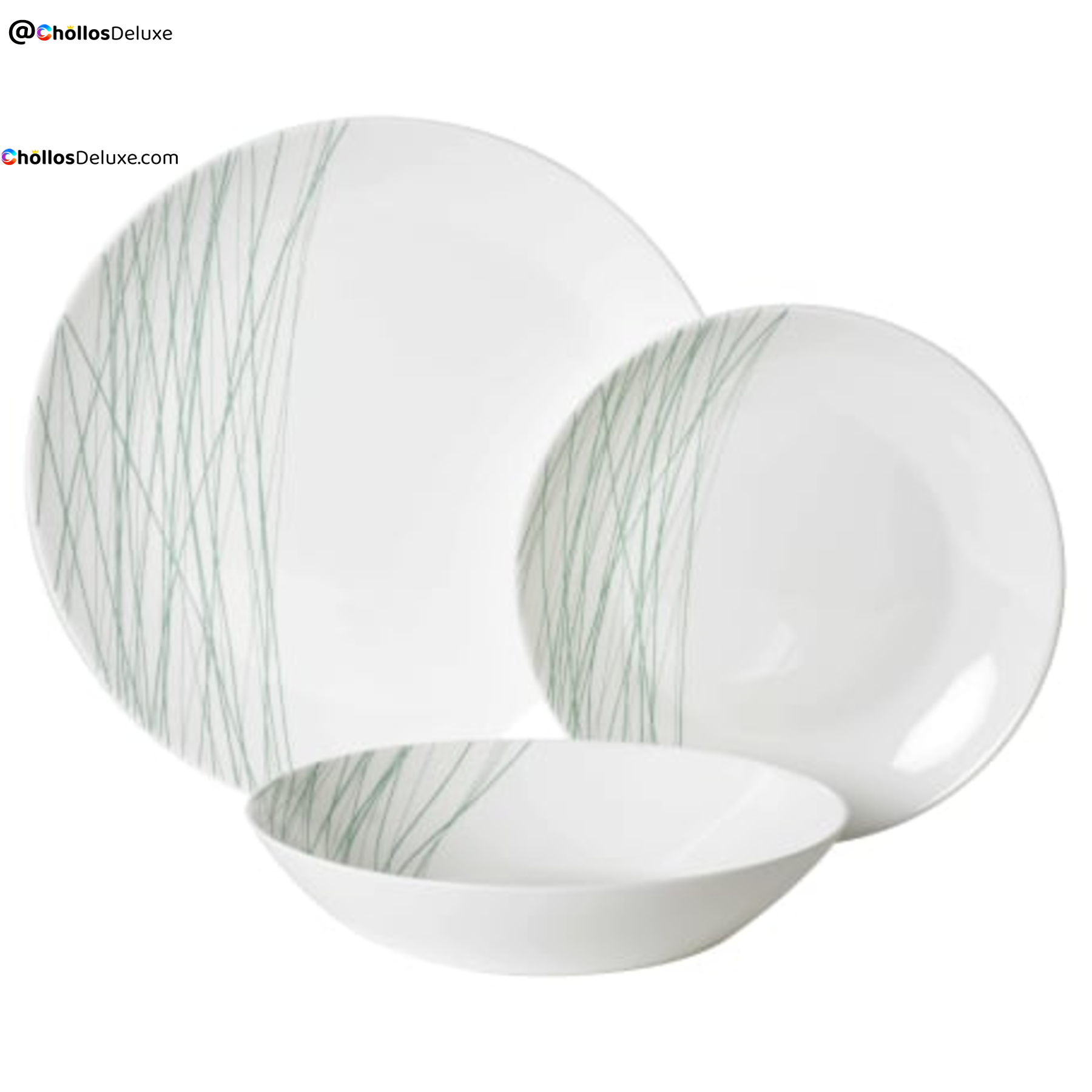 Vajilla Grass de Vidrio Opal 12 Piezas